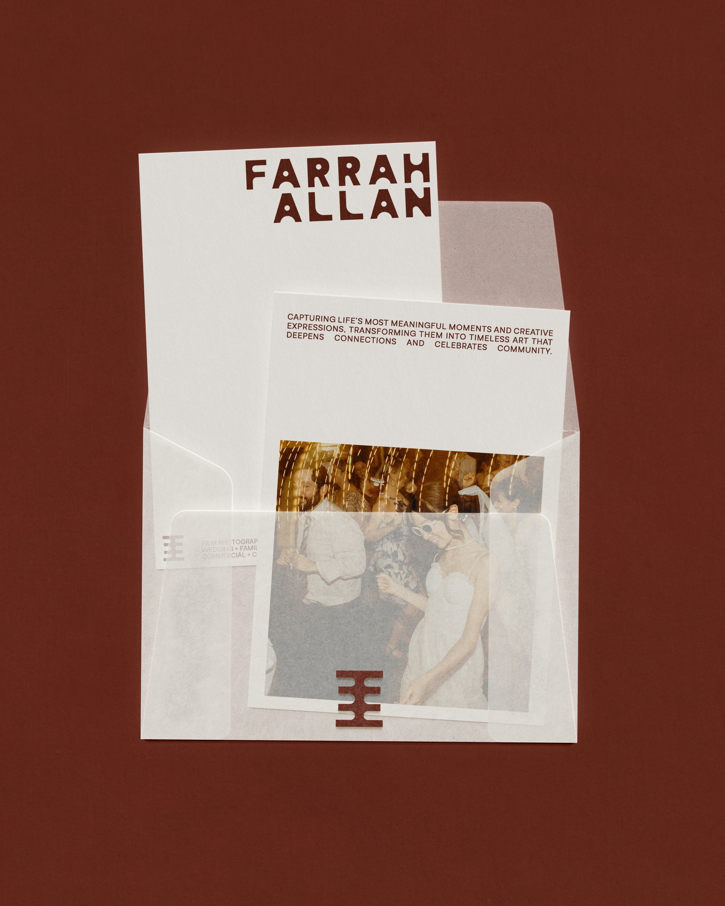Farrah Allan Melbourne photographer rebranding collateral