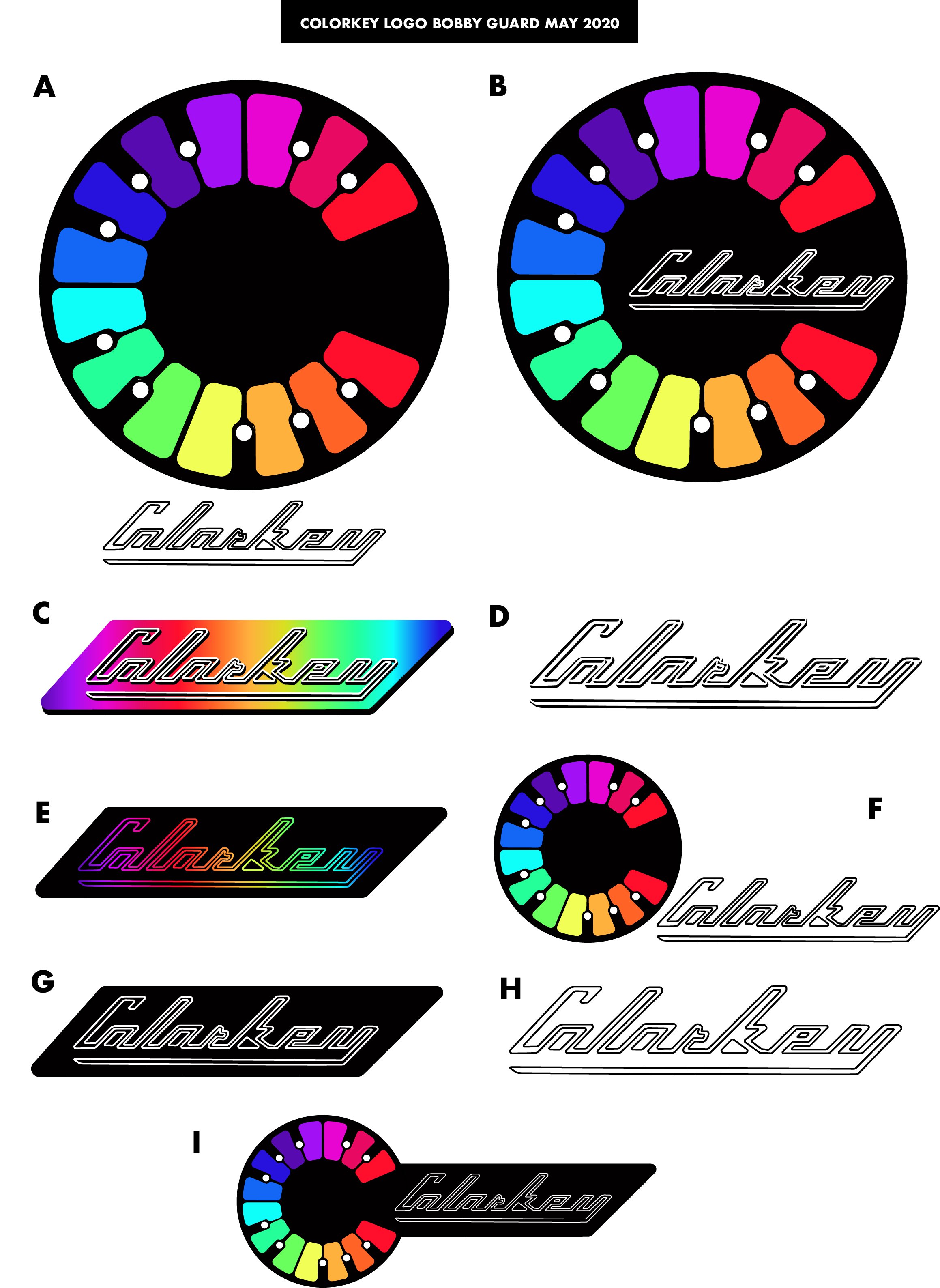 Colorkey Logo Variants, 2020