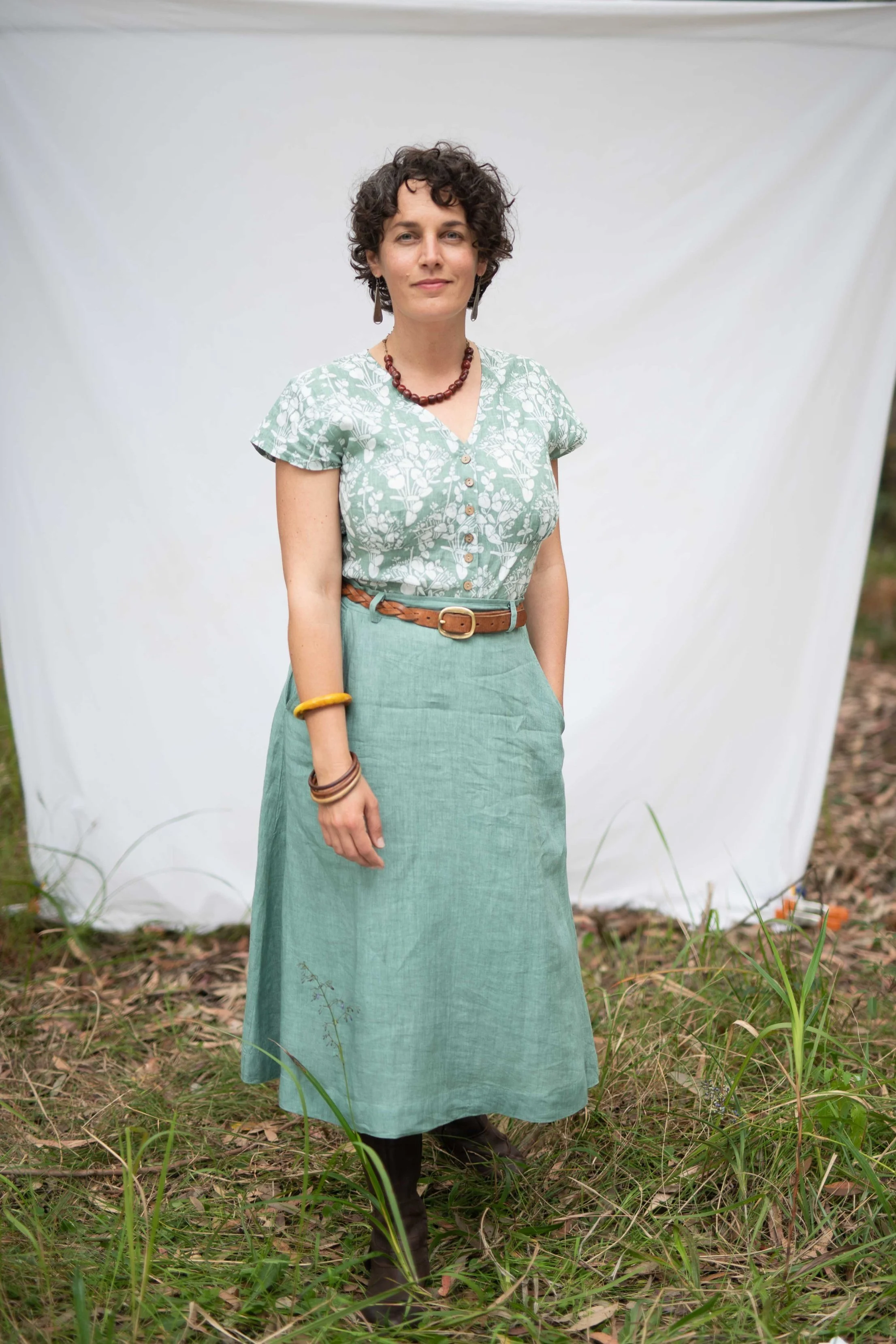 Thea Skirt - Leaf Green