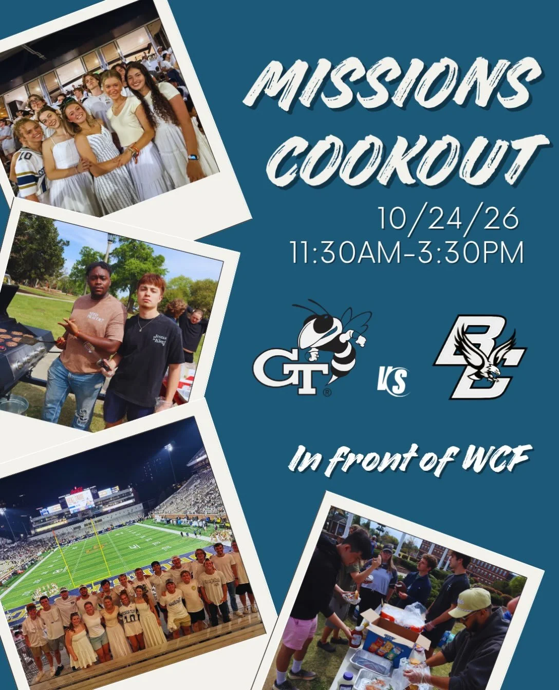 HOMECOMING‼️ Get some food and support missions on your way to the game!