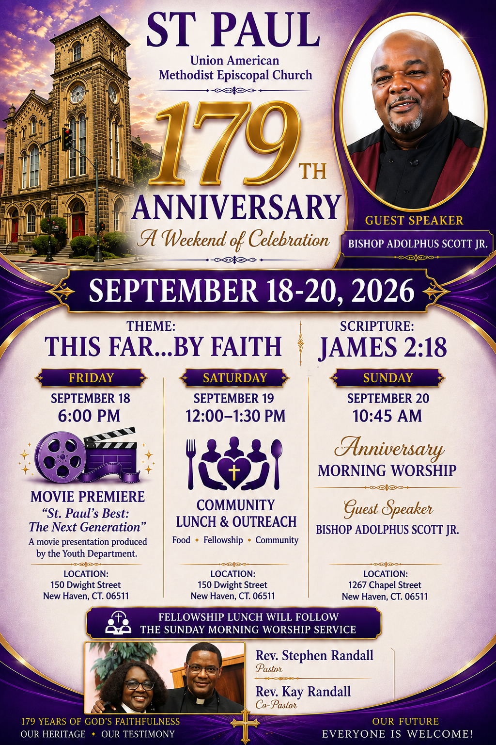 St. Paul UAME Church Celebrates 179 Years of Faith, Fellowship, and Service