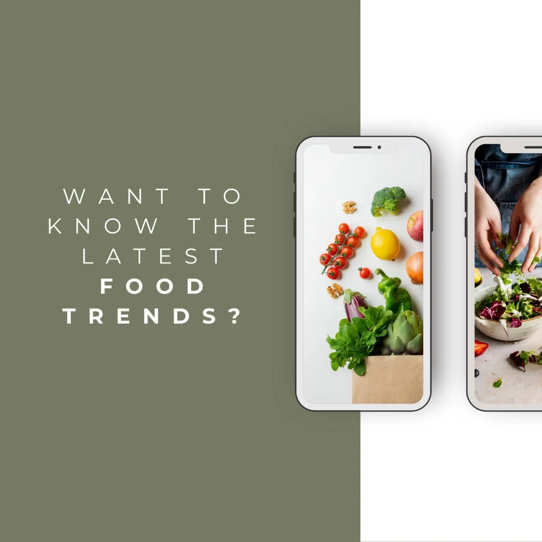 Do you want to stay ahead of the curve with the latest food trends? Whether it&rsquo;s plant-based innovation, culinary travel, or the newest superfoods on the menu, we&rsquo;ve got you covered! Send me a DM for more information on our bespoke food t