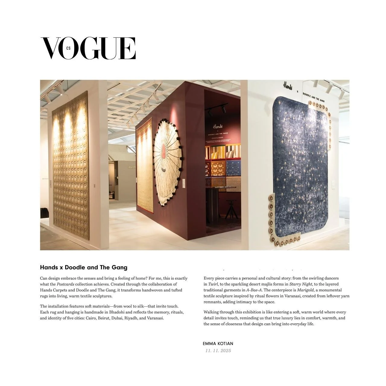 Thank you @eminakotian and @vogueczechoslovakia  for this beautiful feature