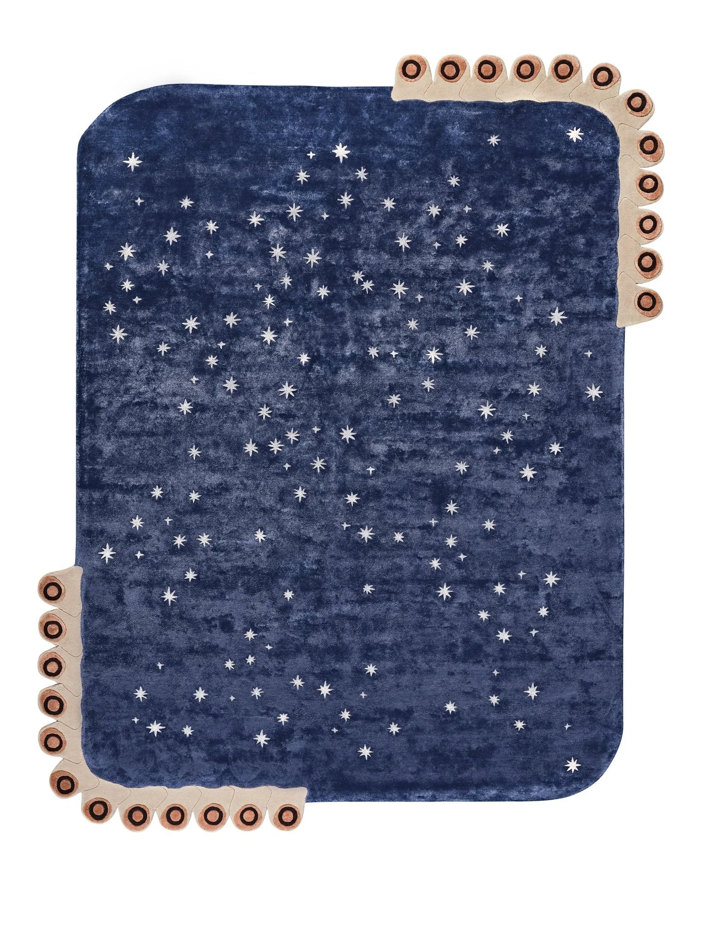 Starry Night 
A Postcard from Riyadh 
Hand Tufted Rug 
Wool and Botanical Silk 
.
.
.
.
#starrynight #riyadh #postcards #doodleandthegangxhands #rug