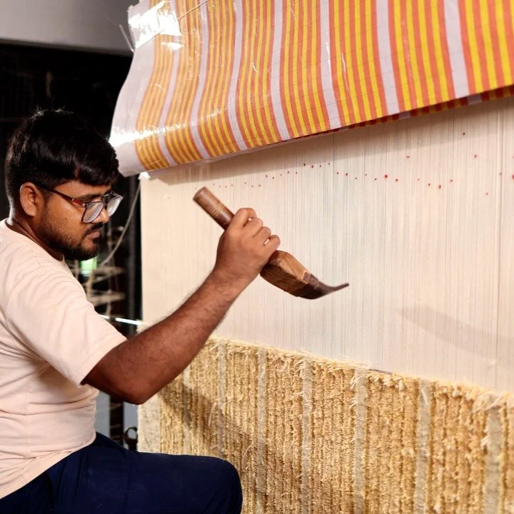 The making of Arousa 
A Postcard from Cairo 
Hand knotted - Wool and Botanical silk 
.
.
.
.
.
.
#cairo #rug #handknotted #collectibledesign #arousa