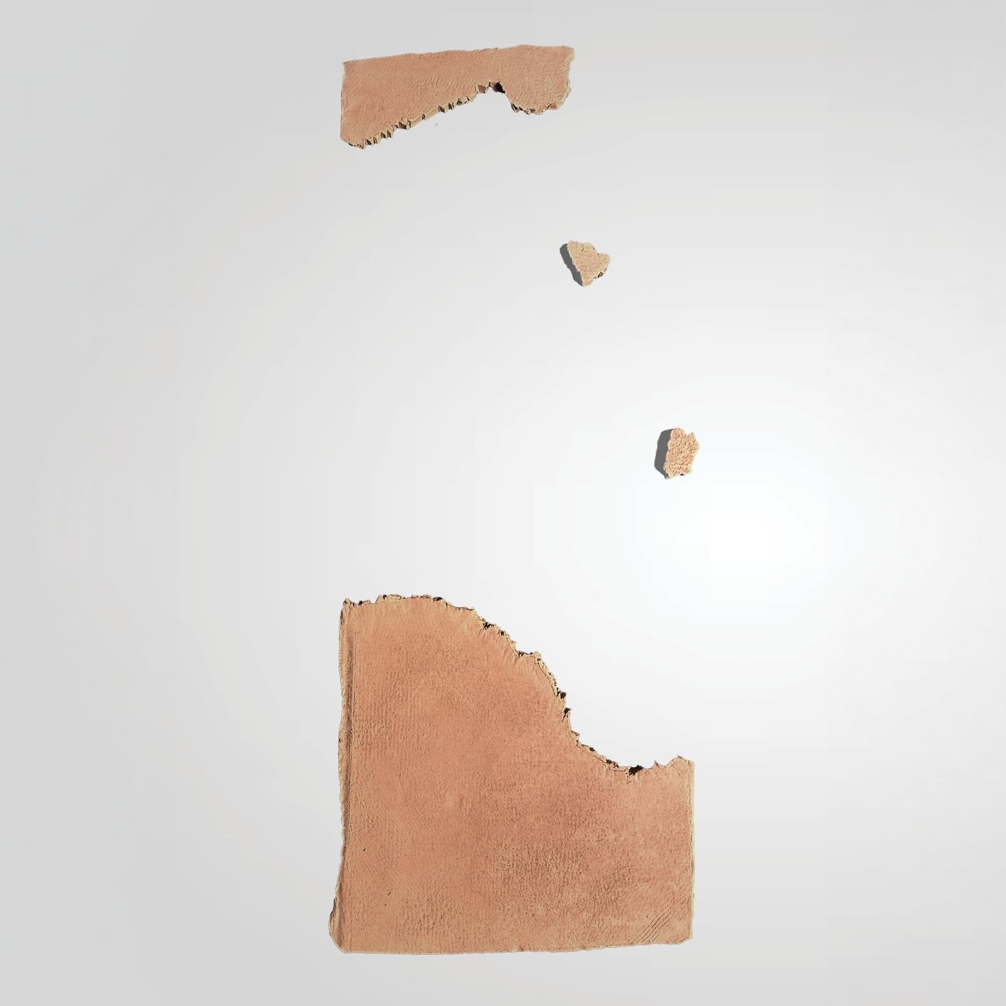 An ode to absence

This work begins not with what remains, but with what is missing.

Working from a fragment of a reconstructed dragon carpet, we turned away from the image itself and toward the spaces it no longer holds. The four clay pieces are 