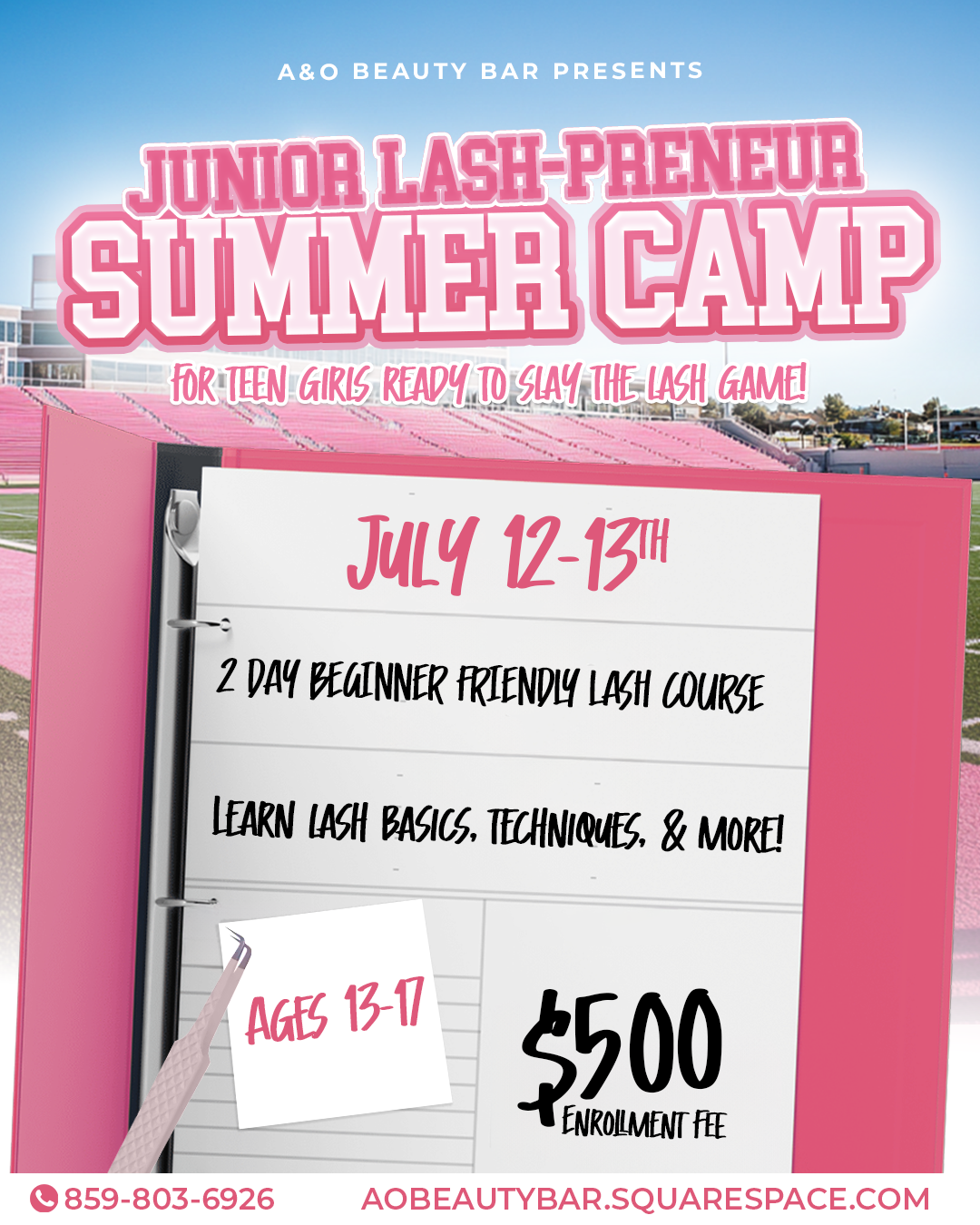 Junior Lash Summer Camp