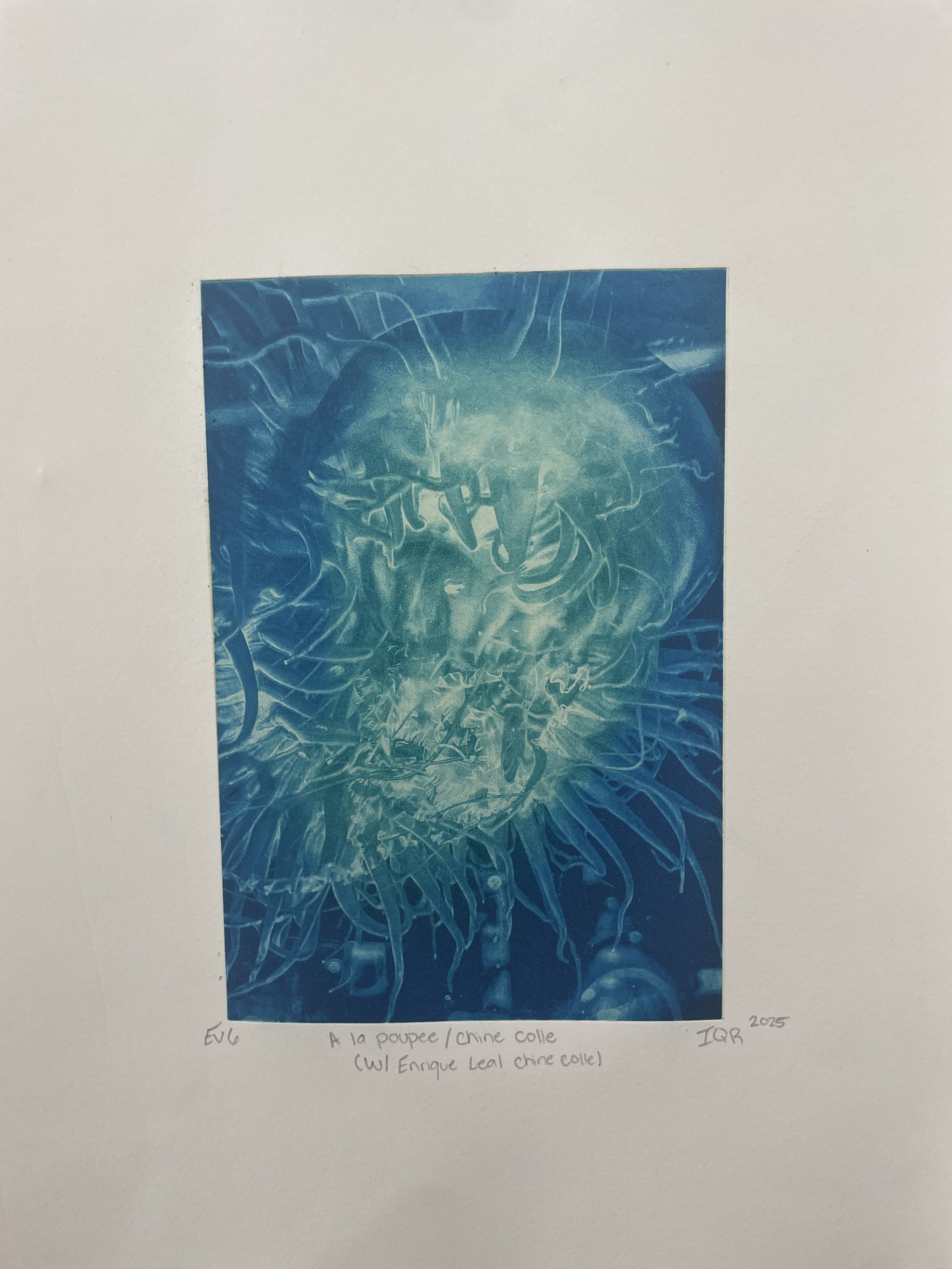 Photopolymer Chine-collé Of  Sea Creature (2025)