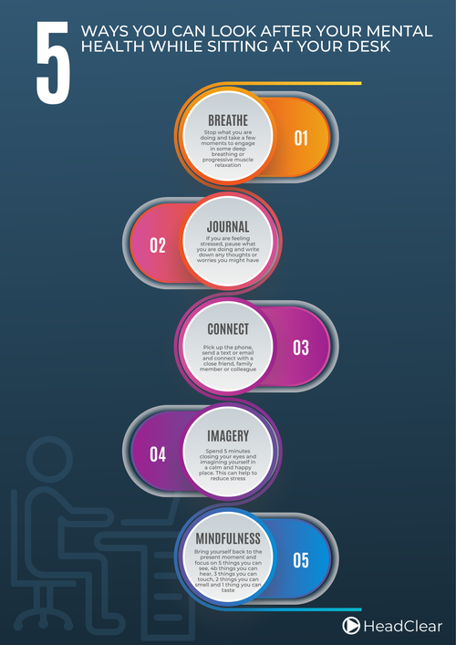 Infographic: 5 Ways You Can Look After Your Mental Health While Sitting ...