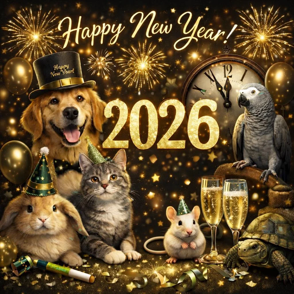 ✨🐾 Happy New Year from all of us at Fauna Veterinary! 🐾✨

As the clock strikes midnight, we just want to say a huge thank you to our wonderful Fauna Family &ndash; our clients, patients, and community &ndash; for trusting us with your pets througho