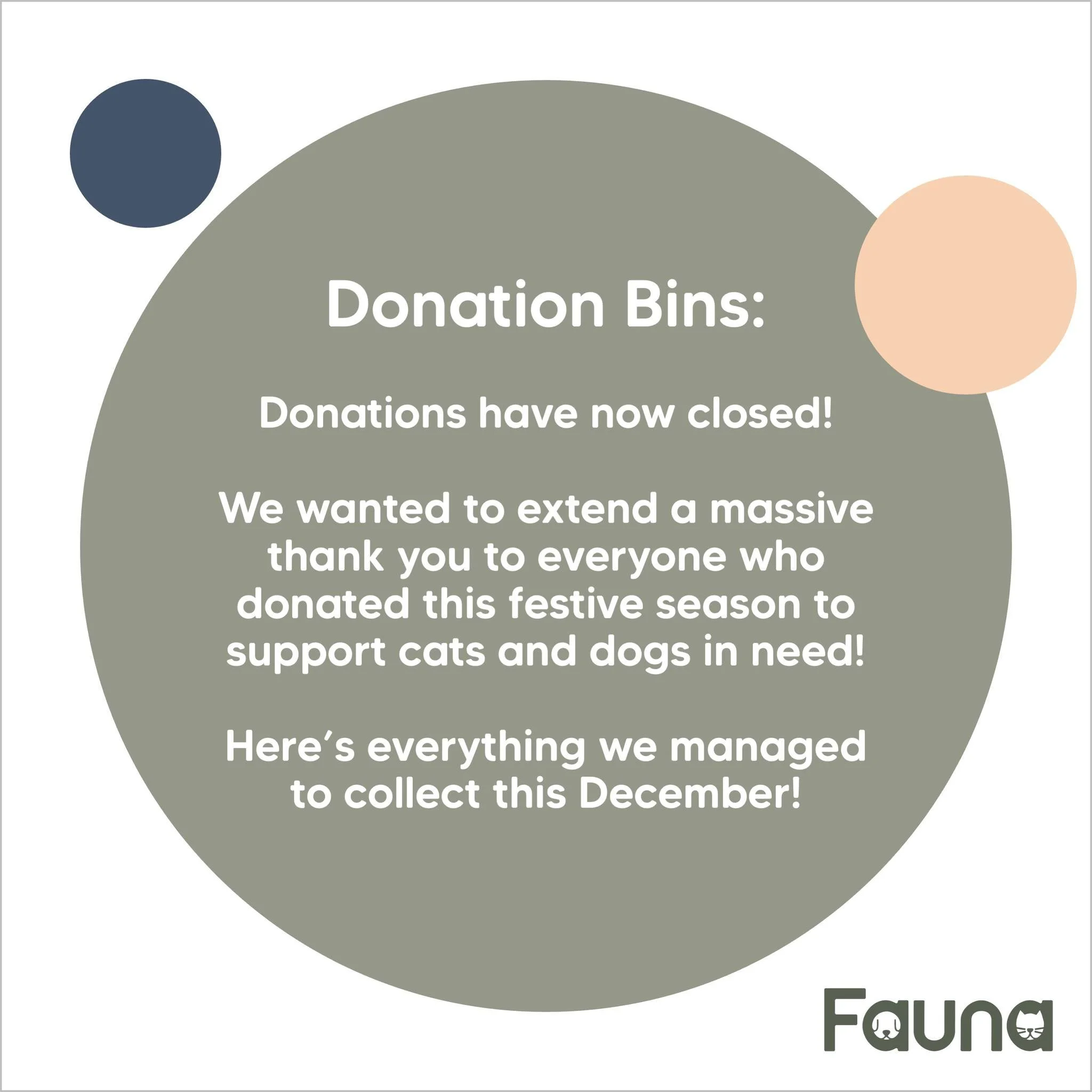 A massive thank you to everyone who donated this festive season to support cats and dogs in need! 🐾

Both charities have been absolutely blown away by the love and generosity from our incredible community.
We couldn&rsquo;t be prouder to have you al