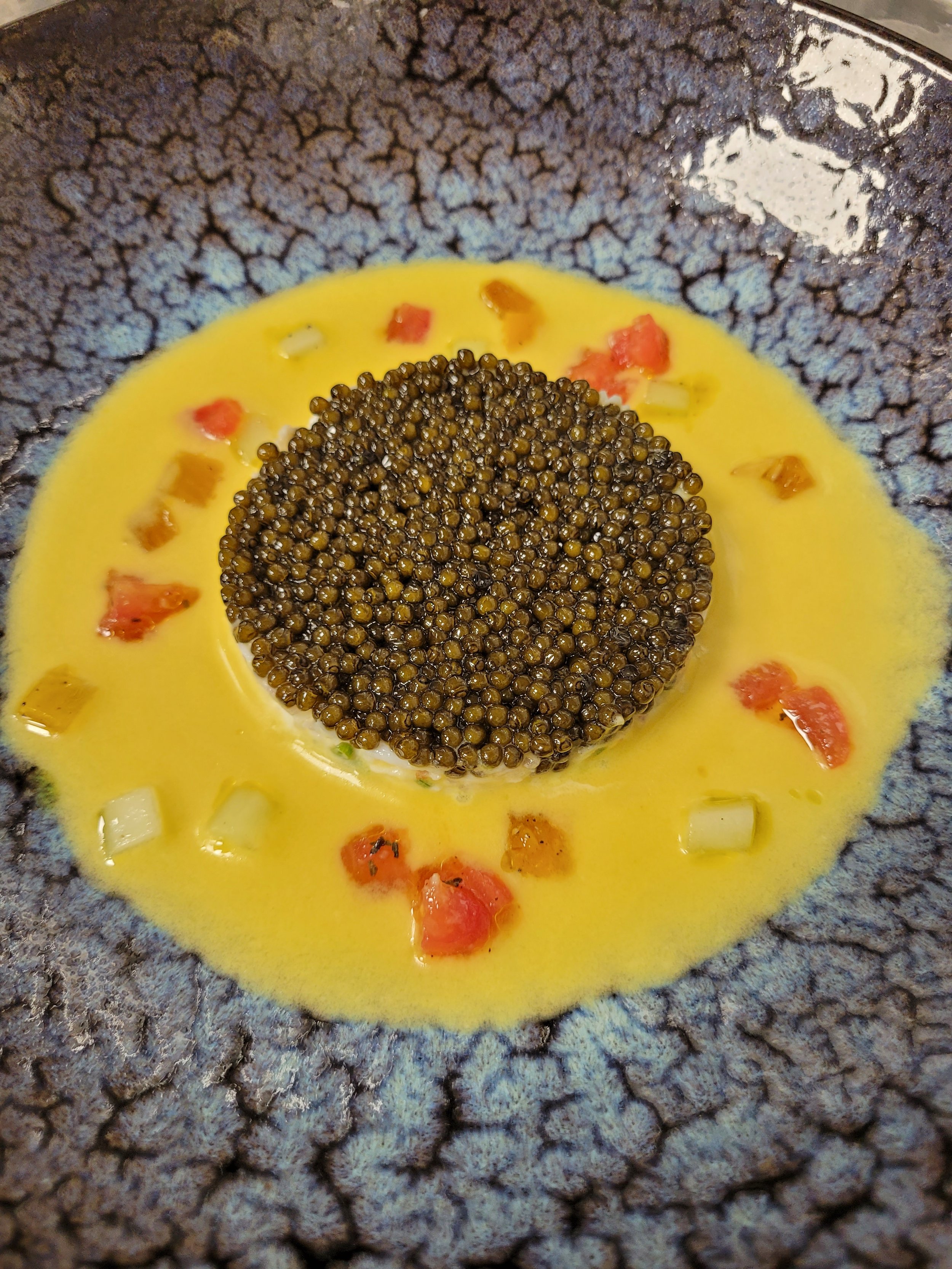 king crab, beluga caviar