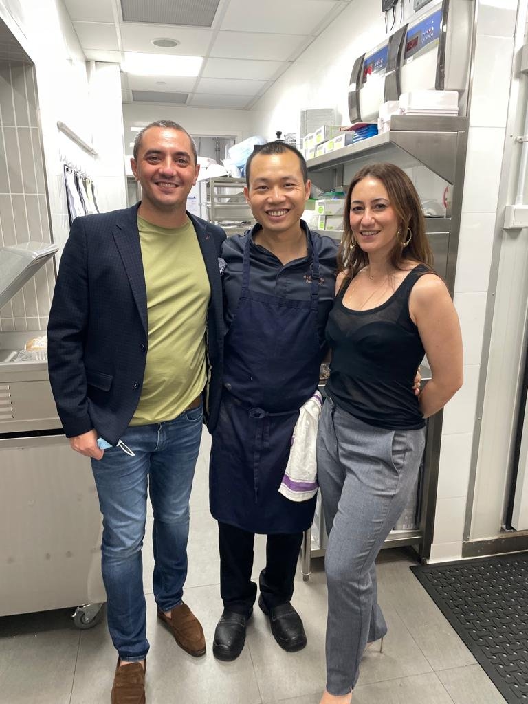 with Chef Julian & Wife