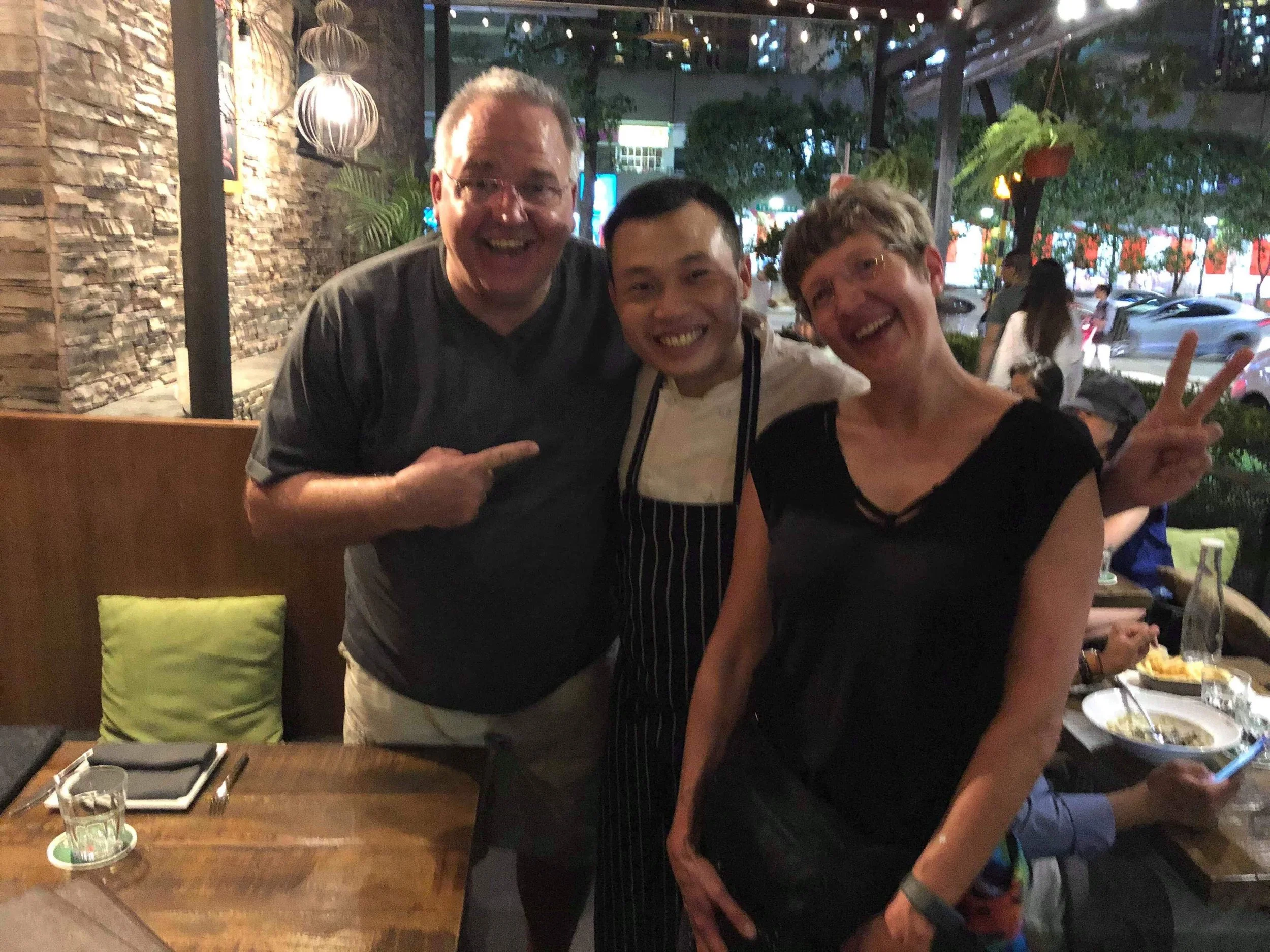 with Klaus Haeger & his wife