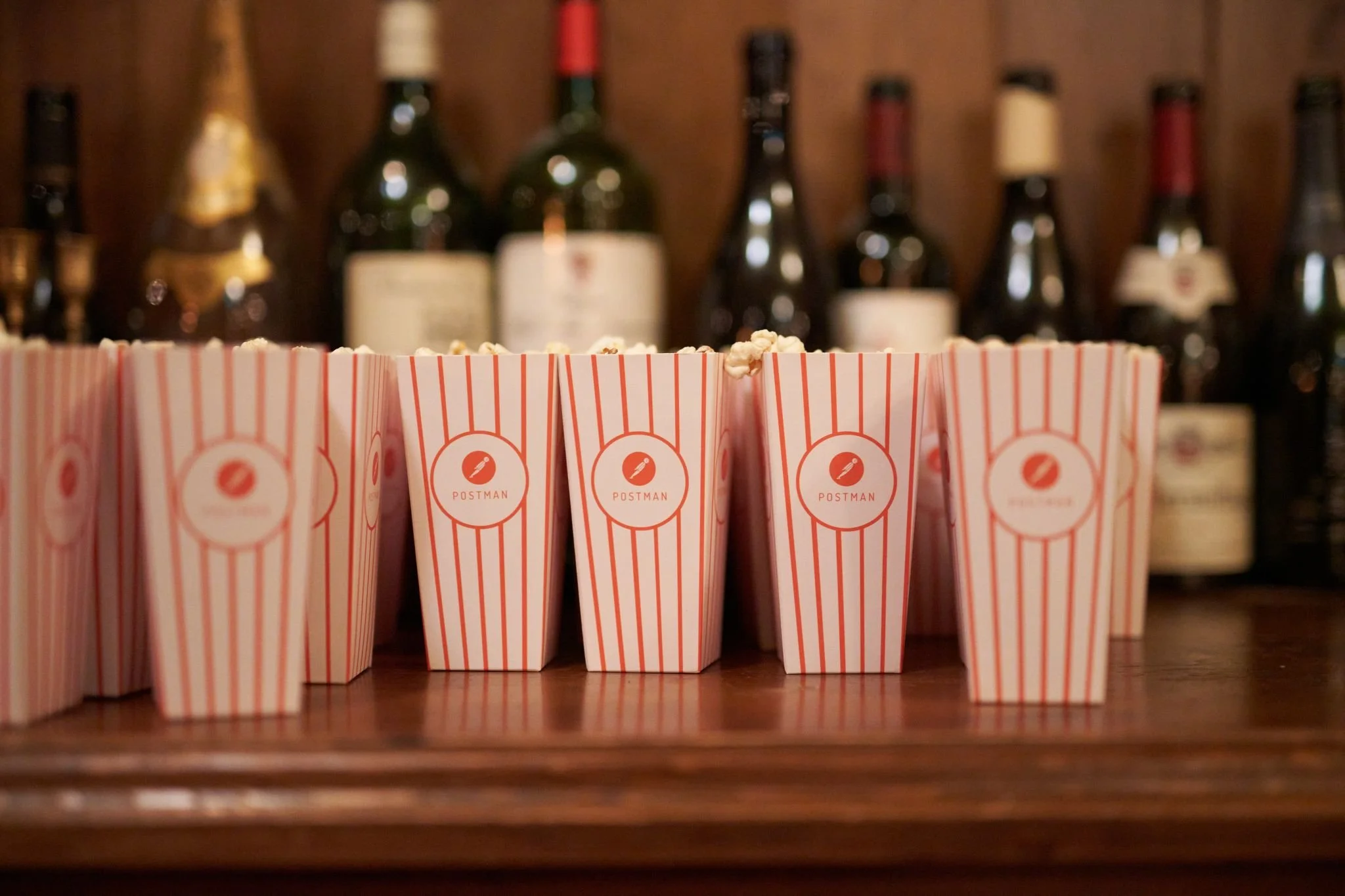 Postman branded popcorn at a Launch APAC event