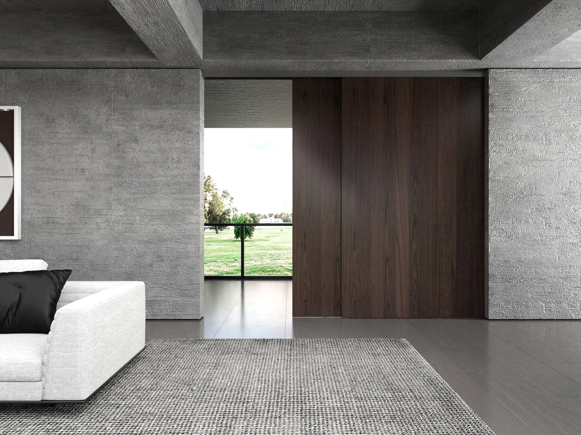 OPK Spaceship 160 Wooden Pocket Door sliding system - Minimal