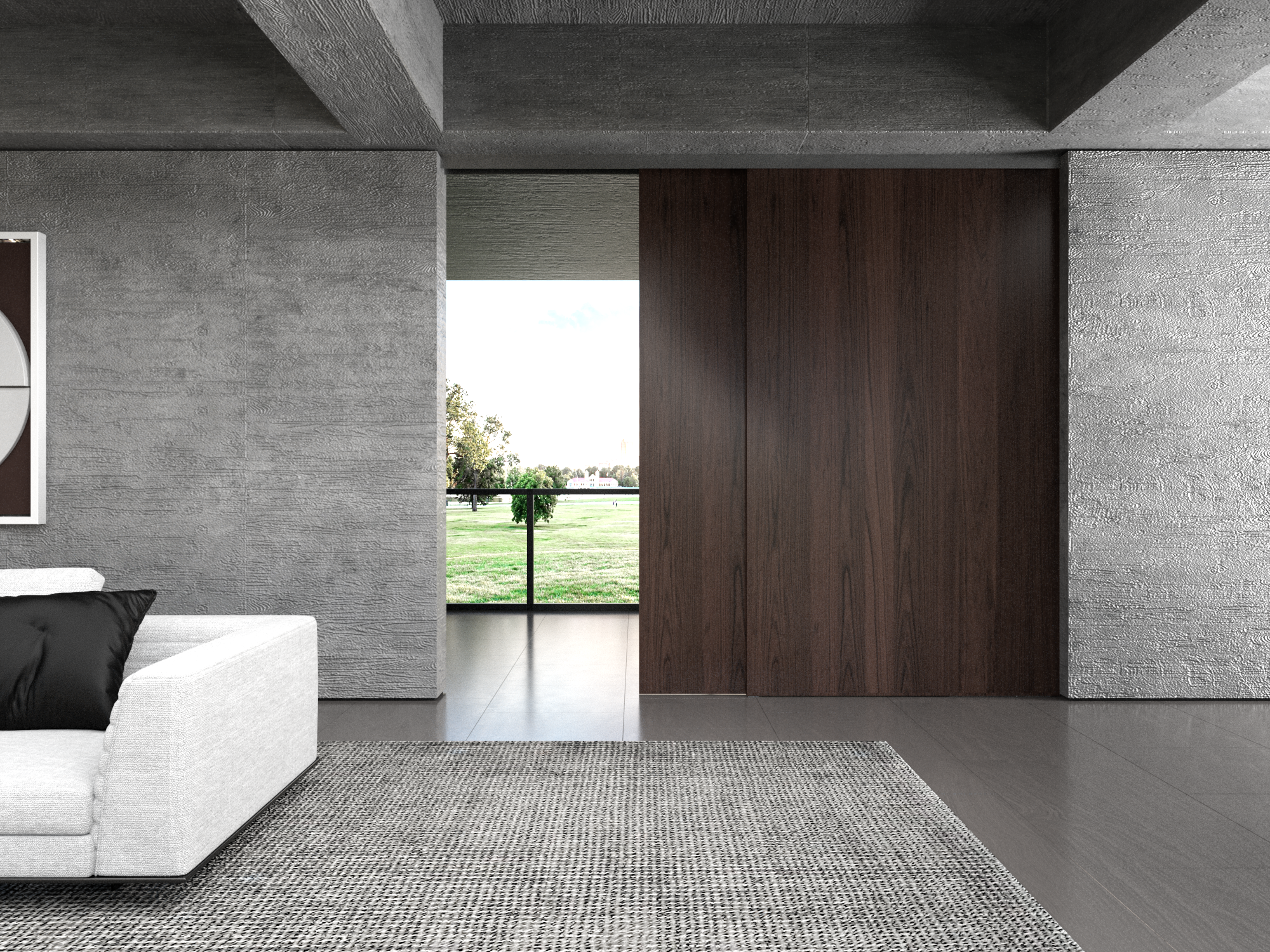 OPK Spaceship 160 Wooden Pocket Door sliding system - Minimal