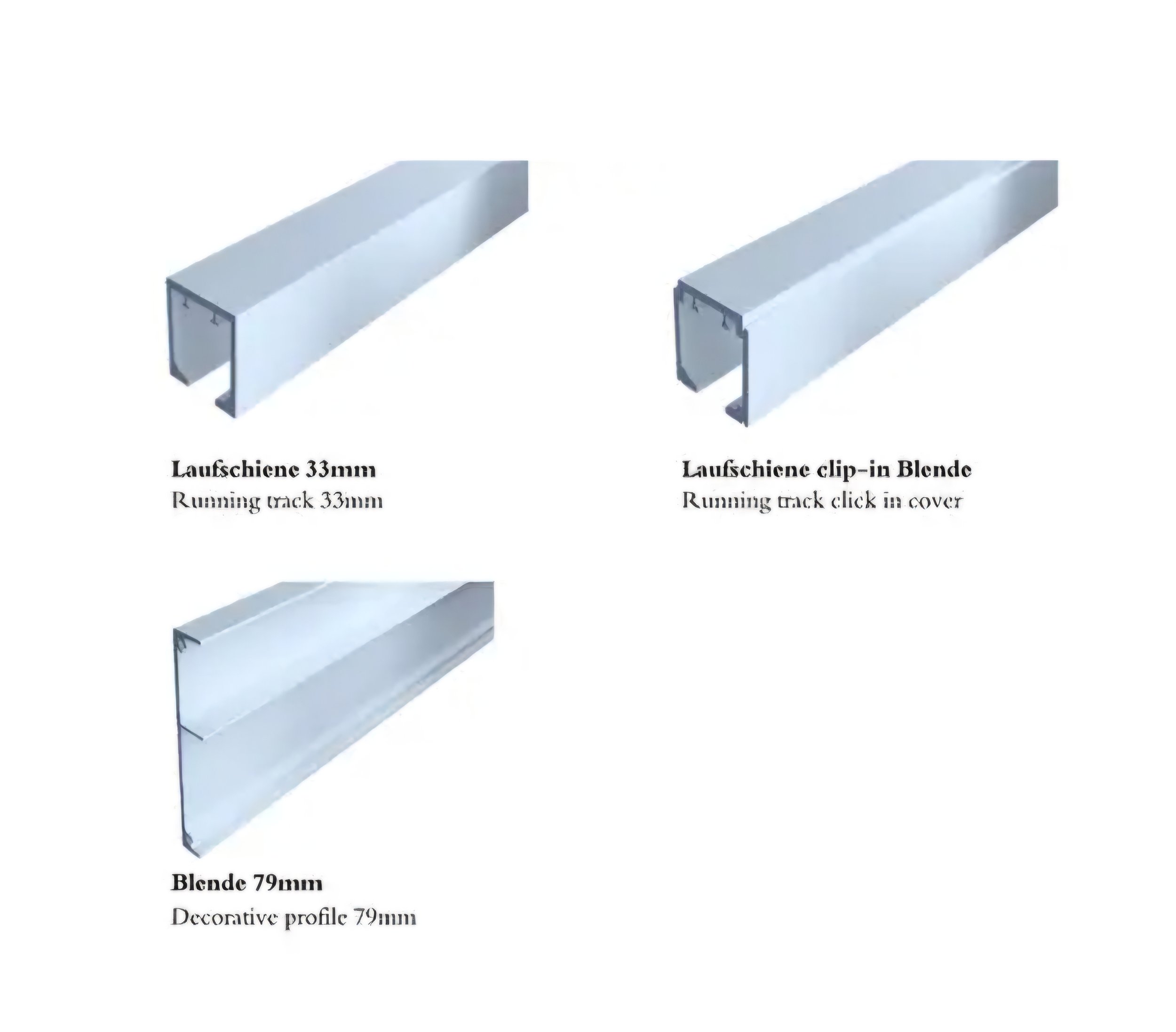 OPK Spaceship Cover Flashing 2050mm x 79mm for glass door