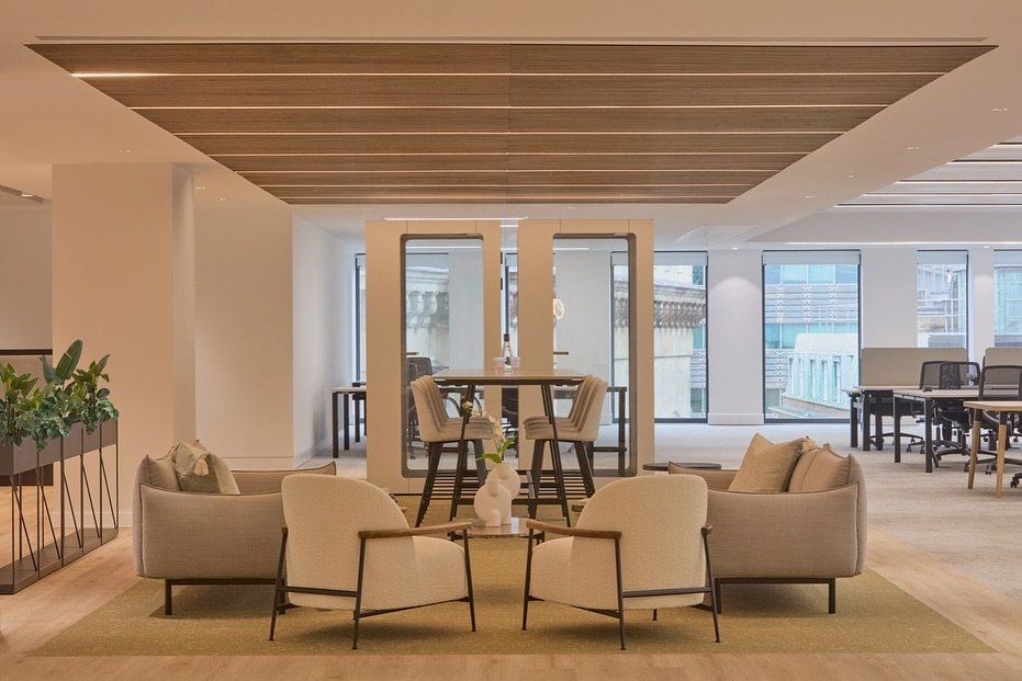This Spring we had the privilege of working on another floor at 33 Gutter Lane, The Forum. This time as a landlord direct instruction, a CAT A+ scheme in collaboration with @wearehop⁠
.⁠
The space was designed with true flexibility in mind, an adapta