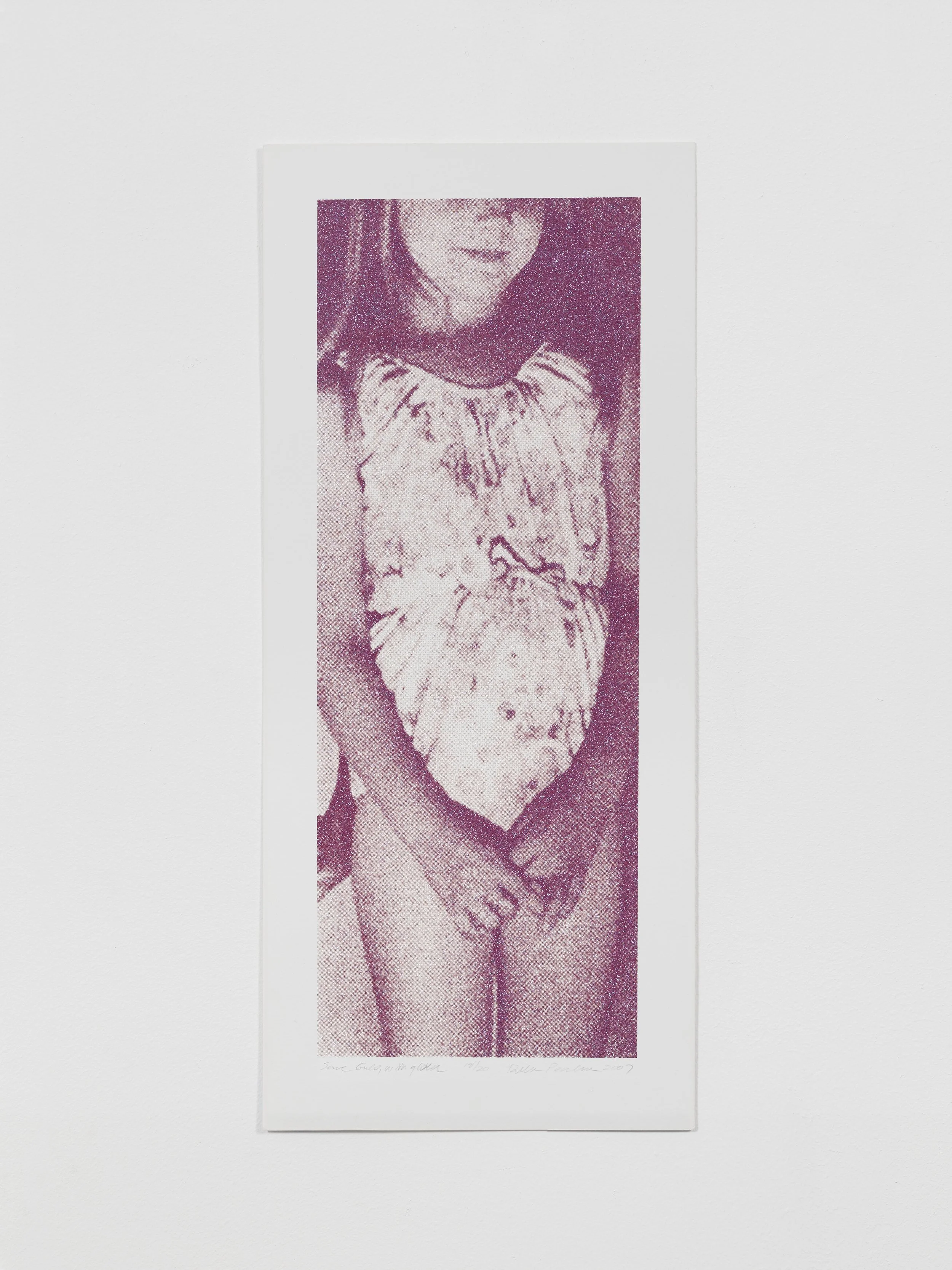 Glitter Girls (Purple) 2007. Silkscreen with glitter on archival paper, edition of 20 + AP, 23" x 10"