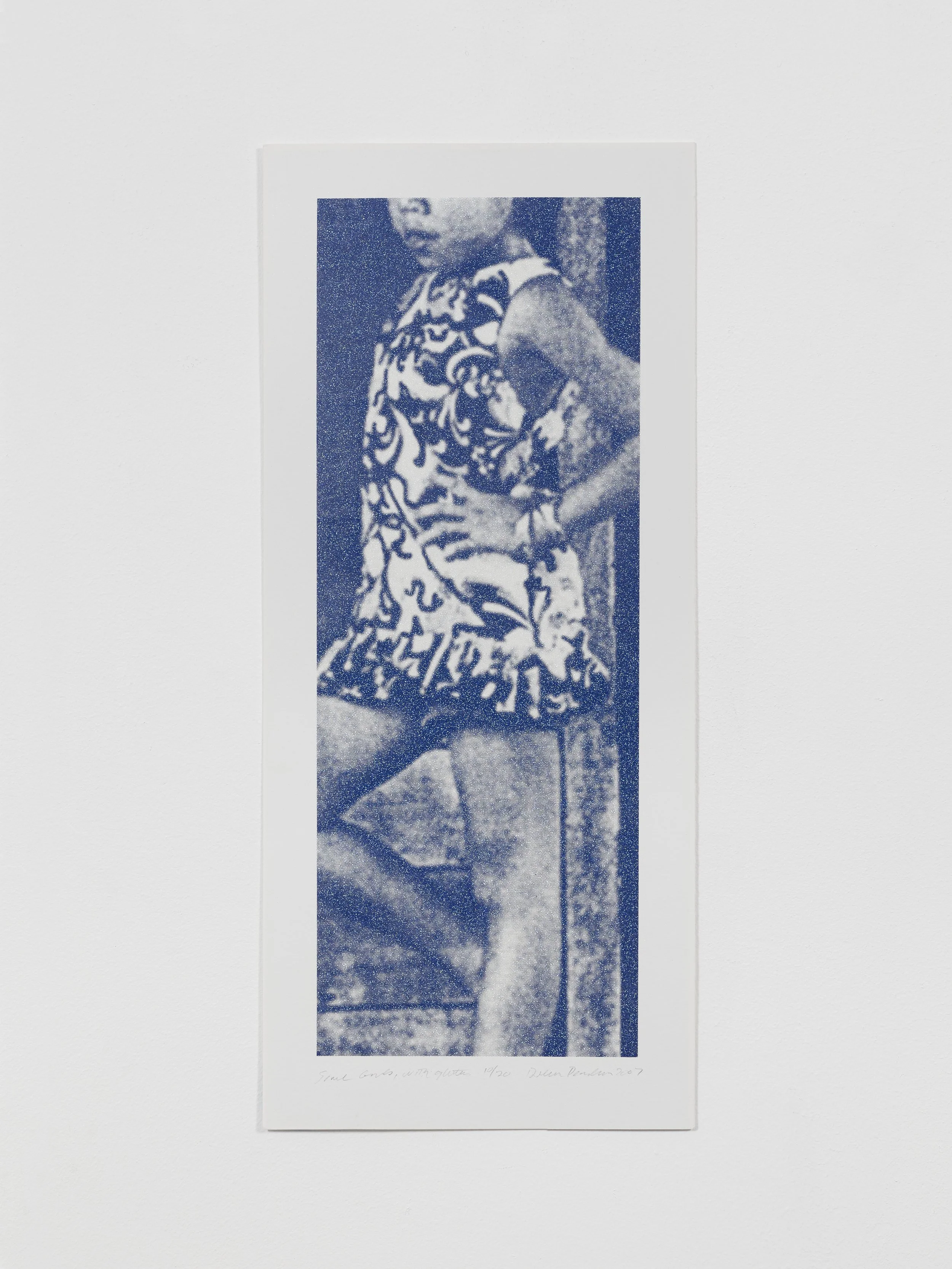 Glitter Girls (Blue), 2007. Silkscreen with glitter on archival paper, edition of 20 + AP, 23" x 10"