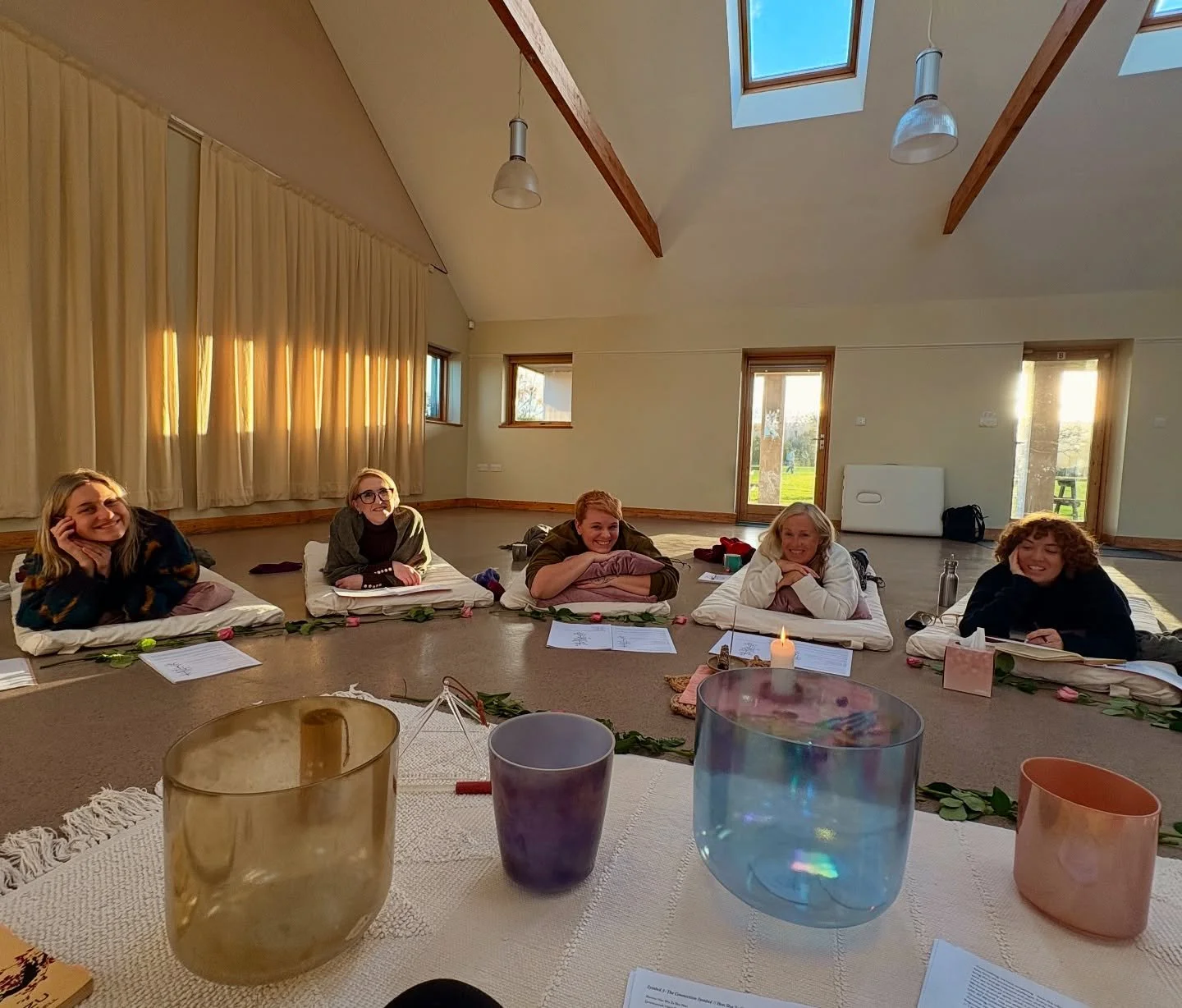 What a delightful Reiki 2 weekend we just had! We explored the energy, connected deeply, and chanted such a beautiful chant, I&rsquo;m still feeling the echo of its vibrations in my body. And then this adorable moment happened - more than half the gr