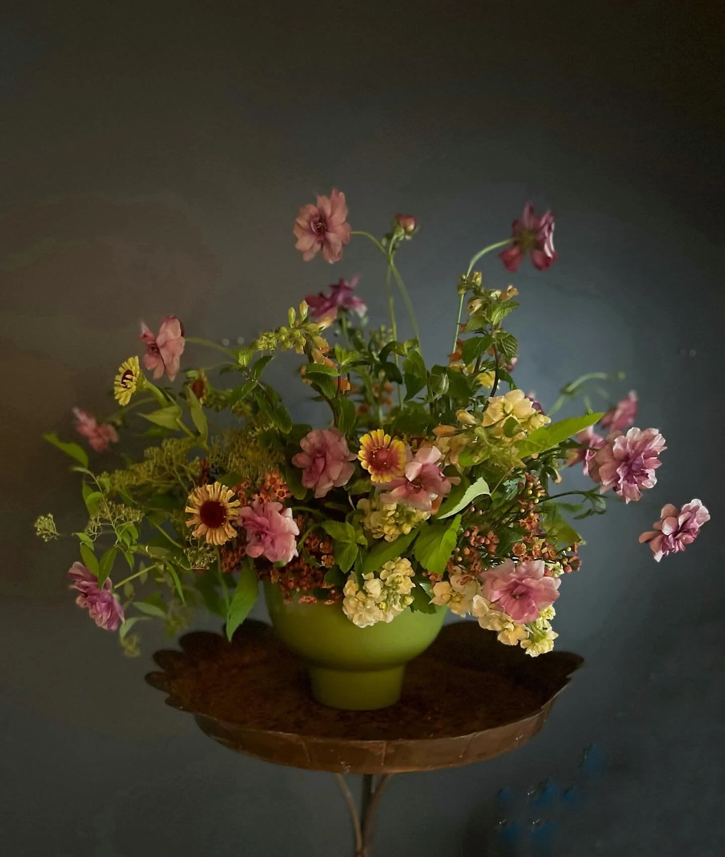 I love to arrange blooms as though they are still in the field - always inspired by Mother Nature.