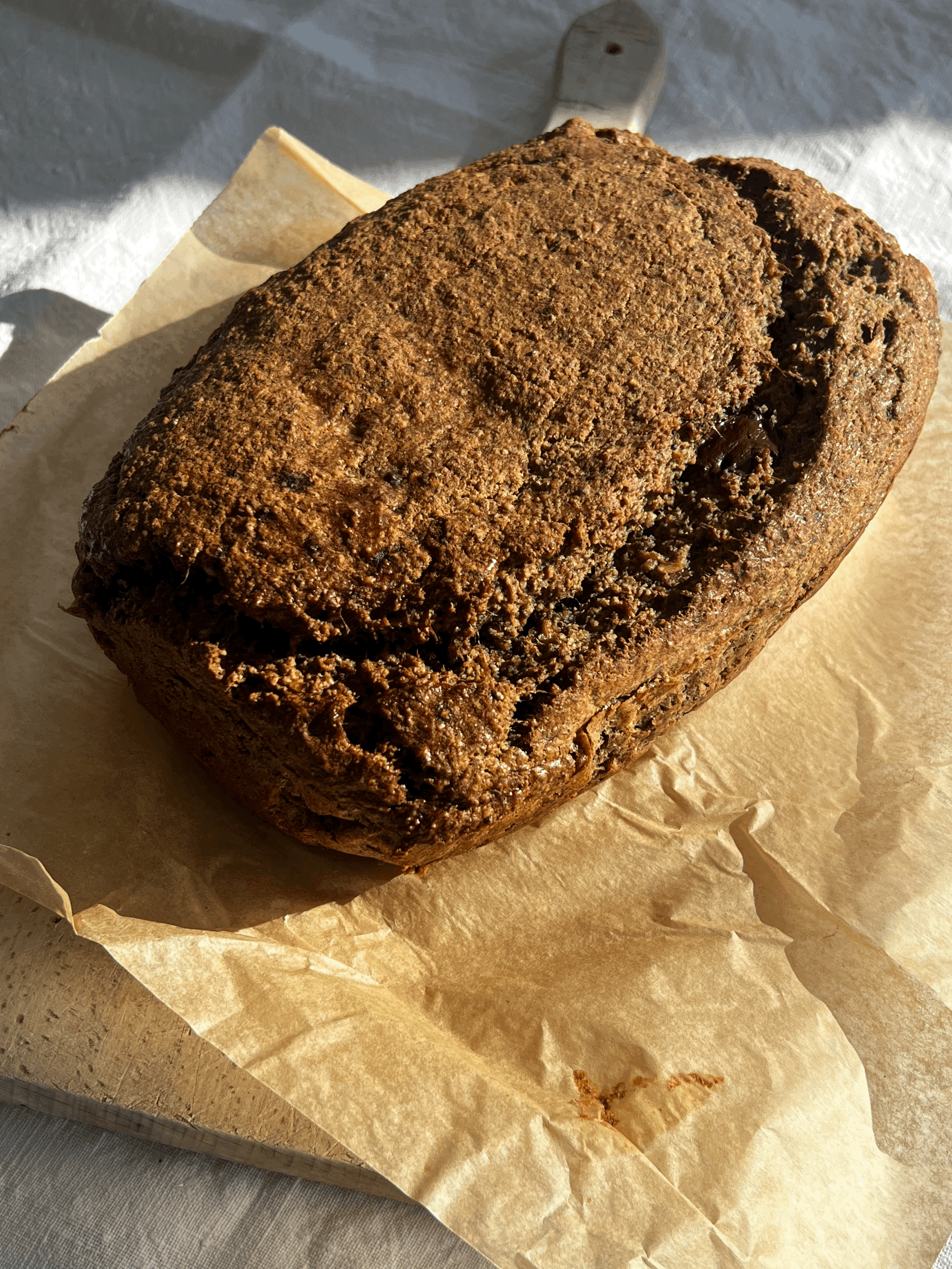 Omega 3 rich, pms busting breakfast banana bread