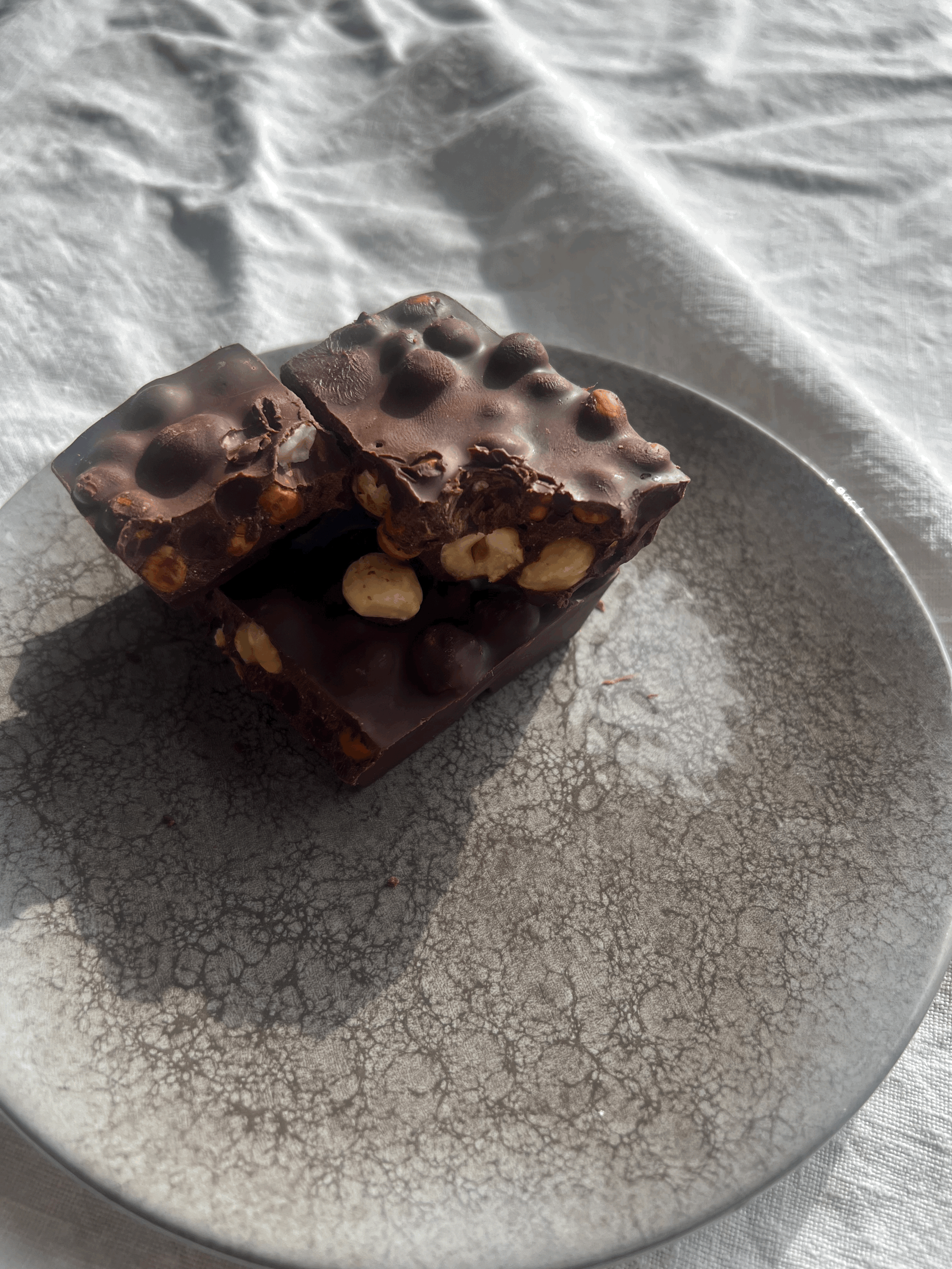 Gut Loving &amp; hormone nourishing Hazelnut crunch chocolate bar