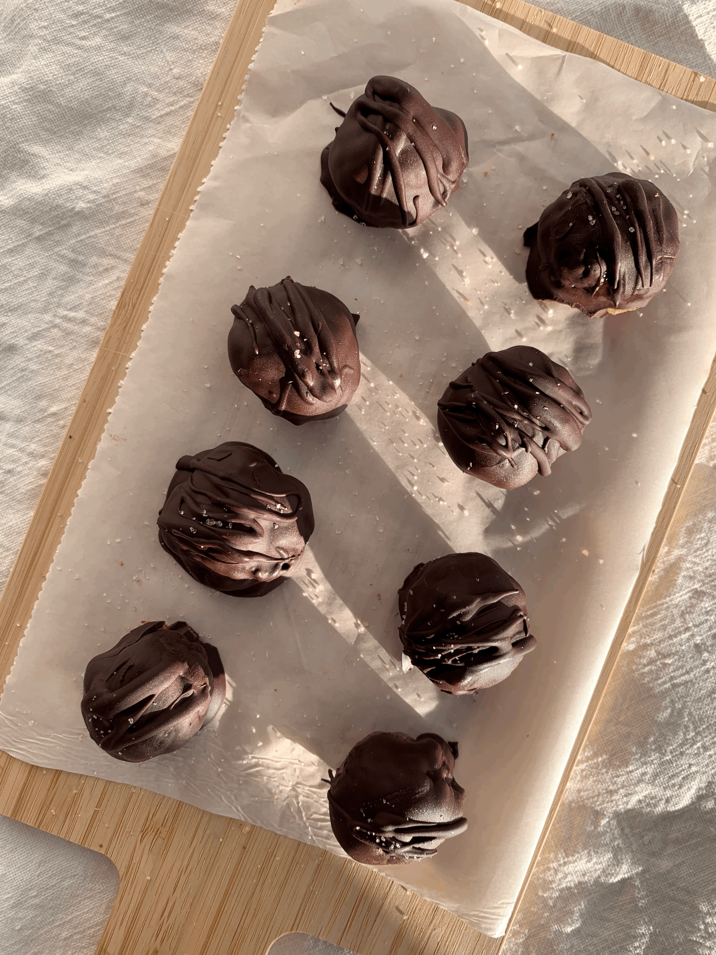 Seed cycling luteal phase tahini caramel truffles