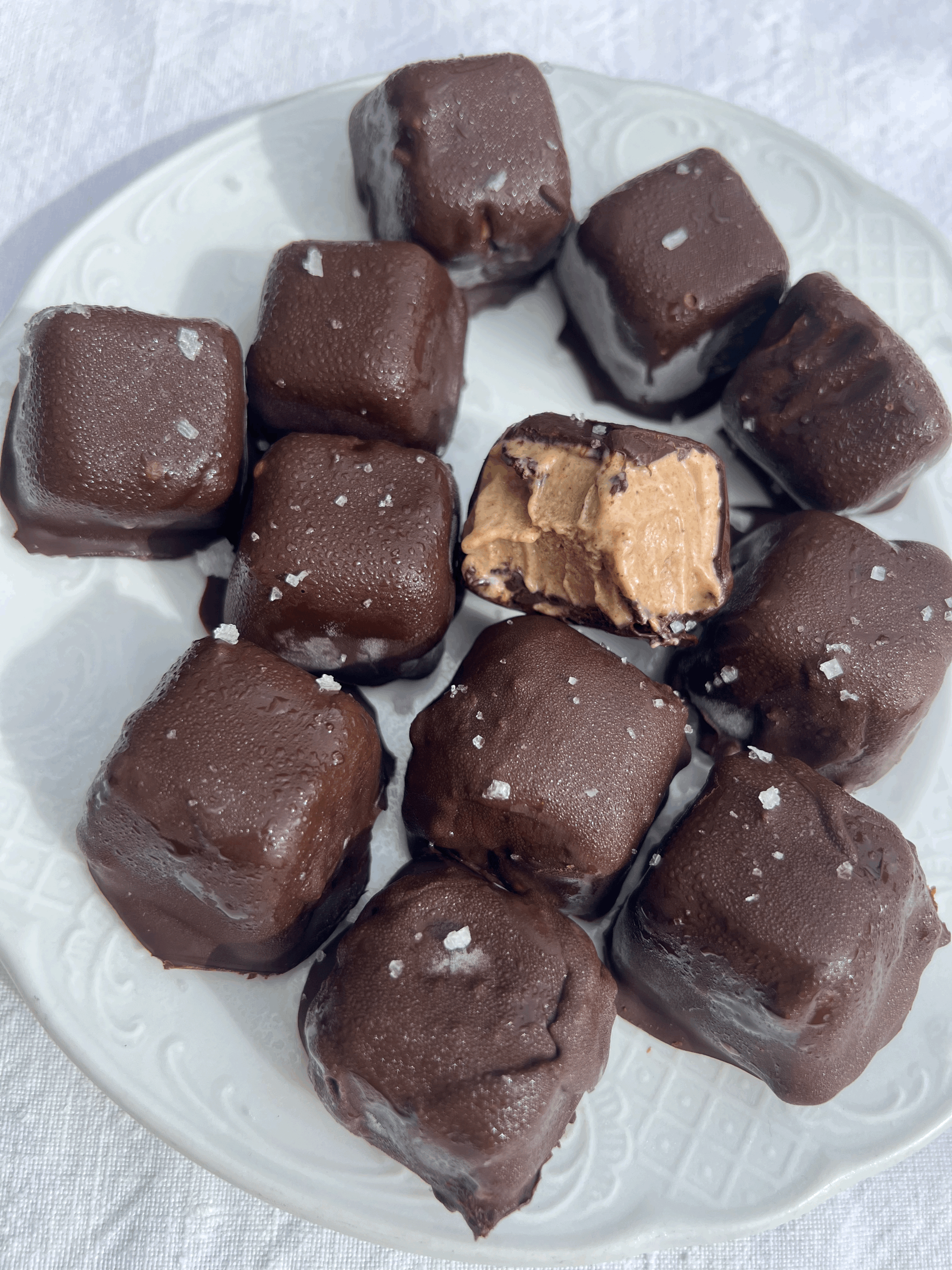 Dairy free, No added sugar Caramel Macchiato Ice cream Bites