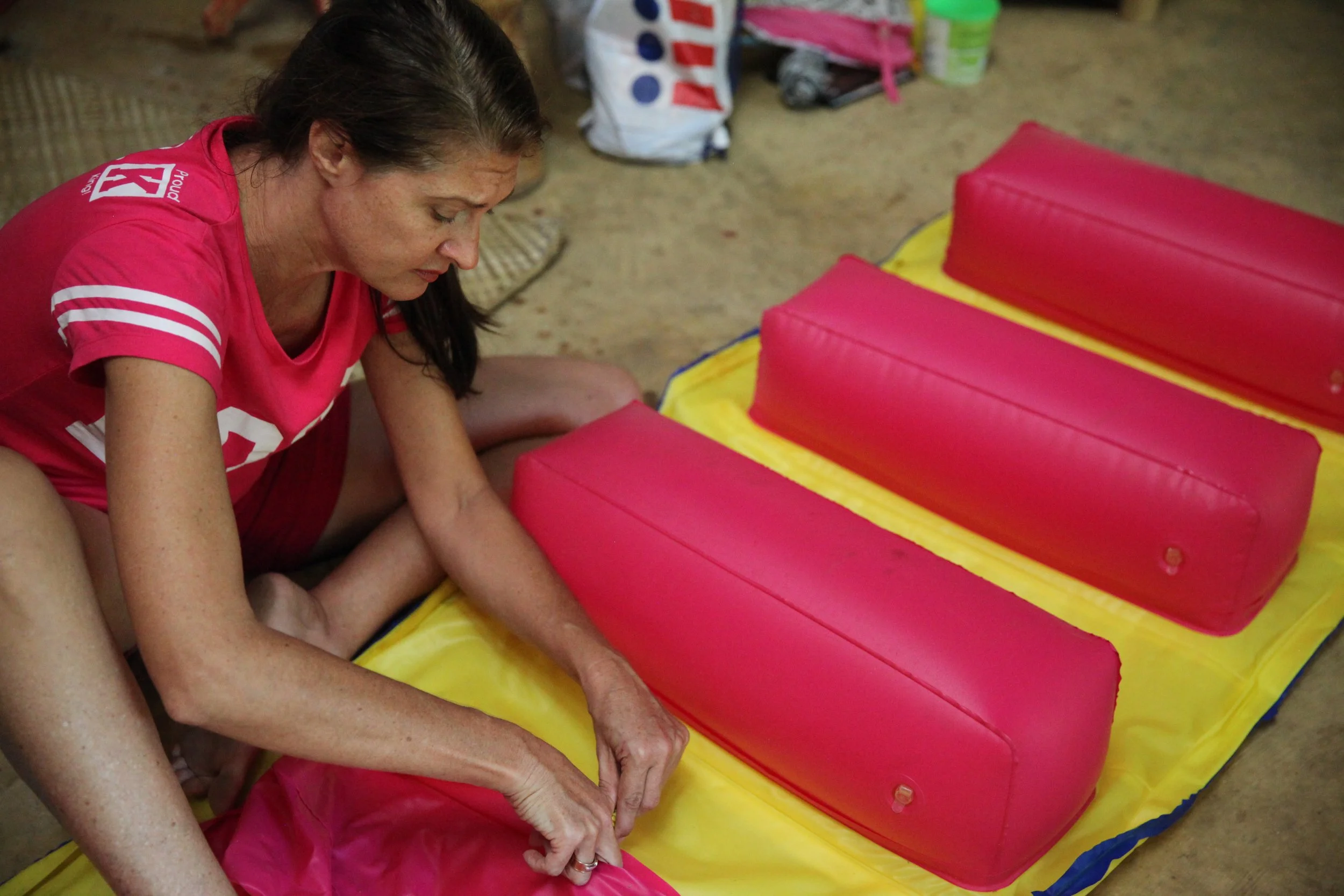 noble material costume making. greenschool Bali.