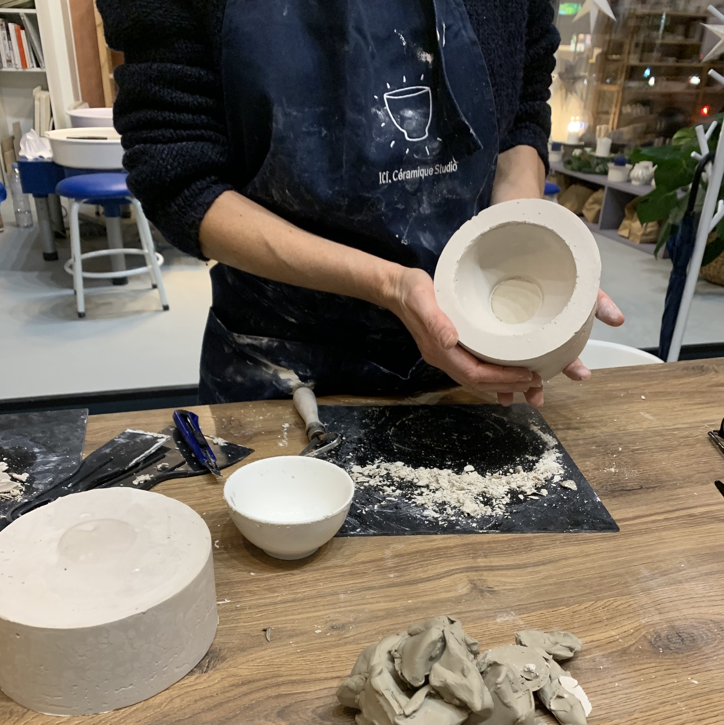 Samedi créatif - Moule en plâtre et découverte du coulage de la porcelaine