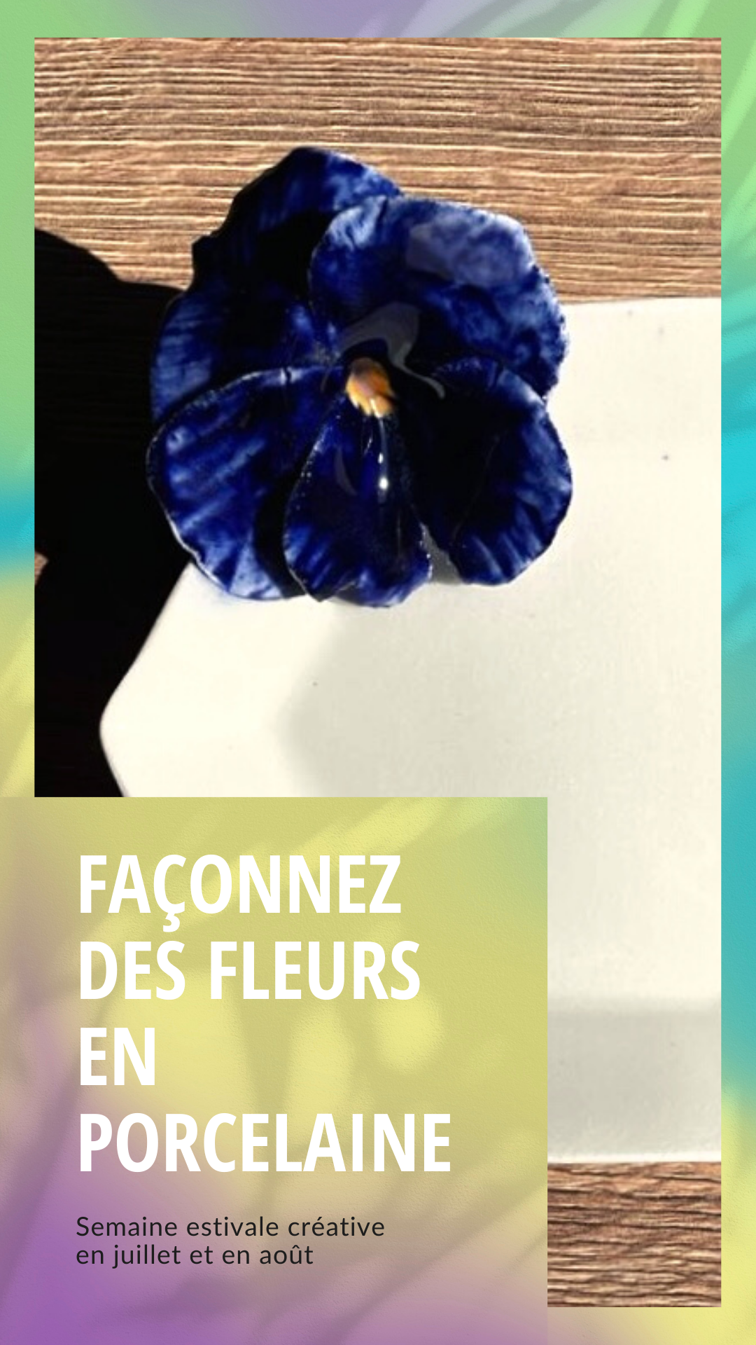 Apprenez à façonner des fleurs en porcelaine