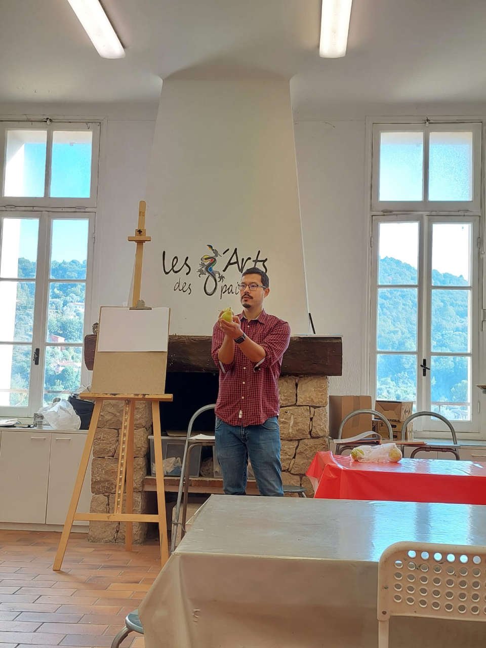 Teaching at les z'Arts des paillons studios