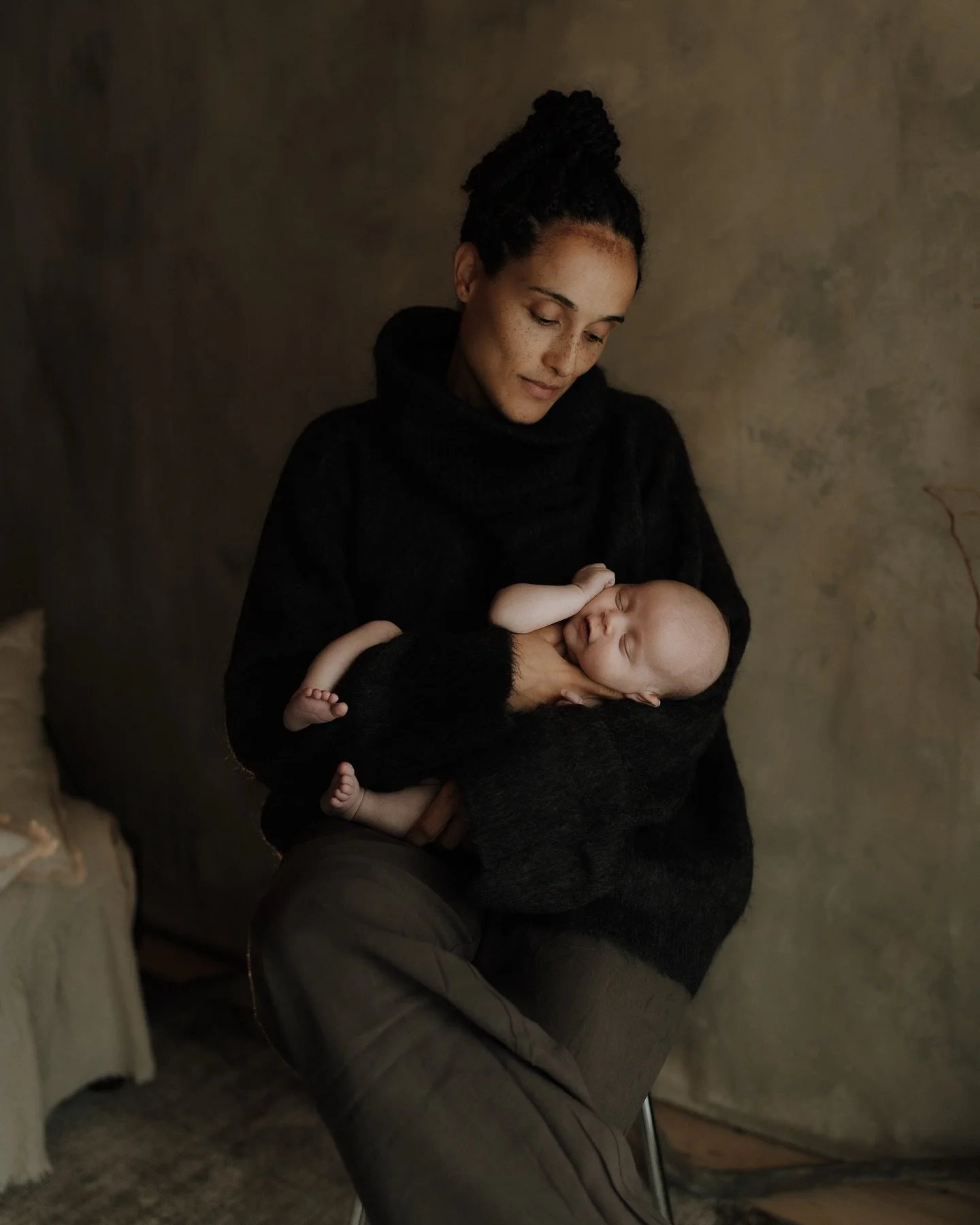 Mama and her third son, River - in the studio, Margate. 
Photos with your third baby. A visual love note I can personally attest to. My third baby gets me split in three, but the most experienced mother I’ve been yet, has to go with the flow b
