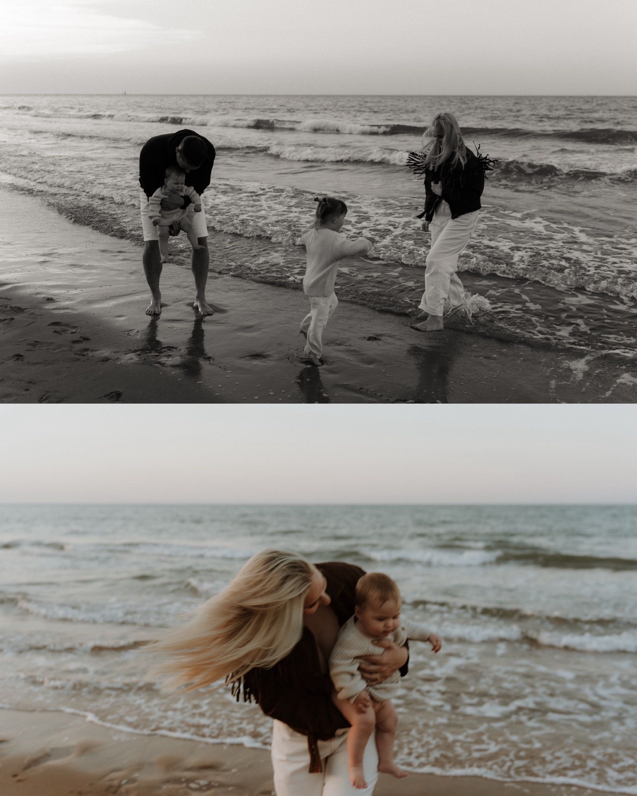 Family photographer Botany Bay beach