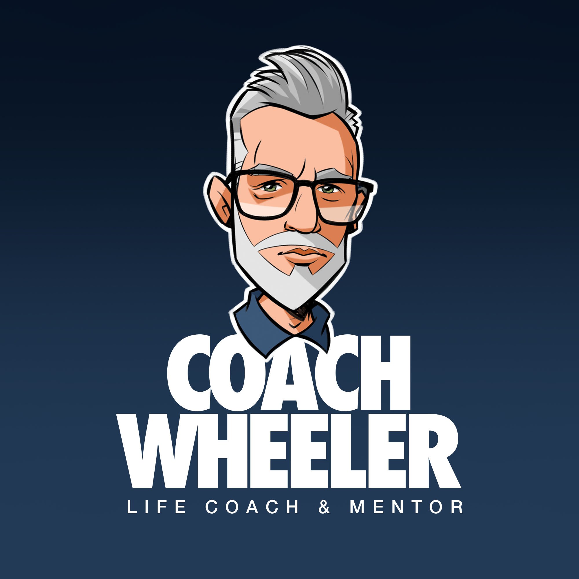 Coach Wheeler Life Coach and Mentor Illustration Branding