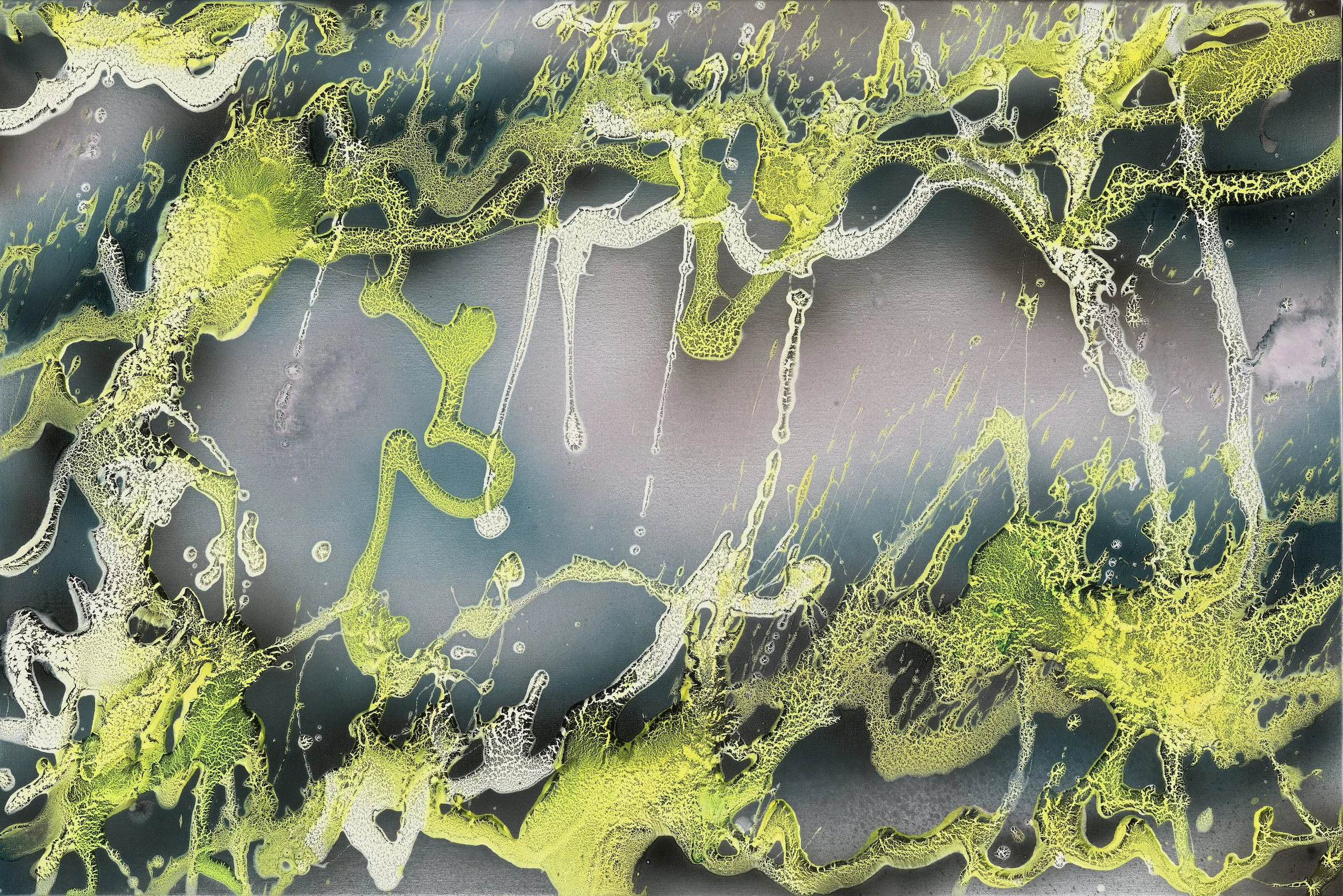 L40, 2021, mixed media on linen, 120x180 cms, Credits David Biro