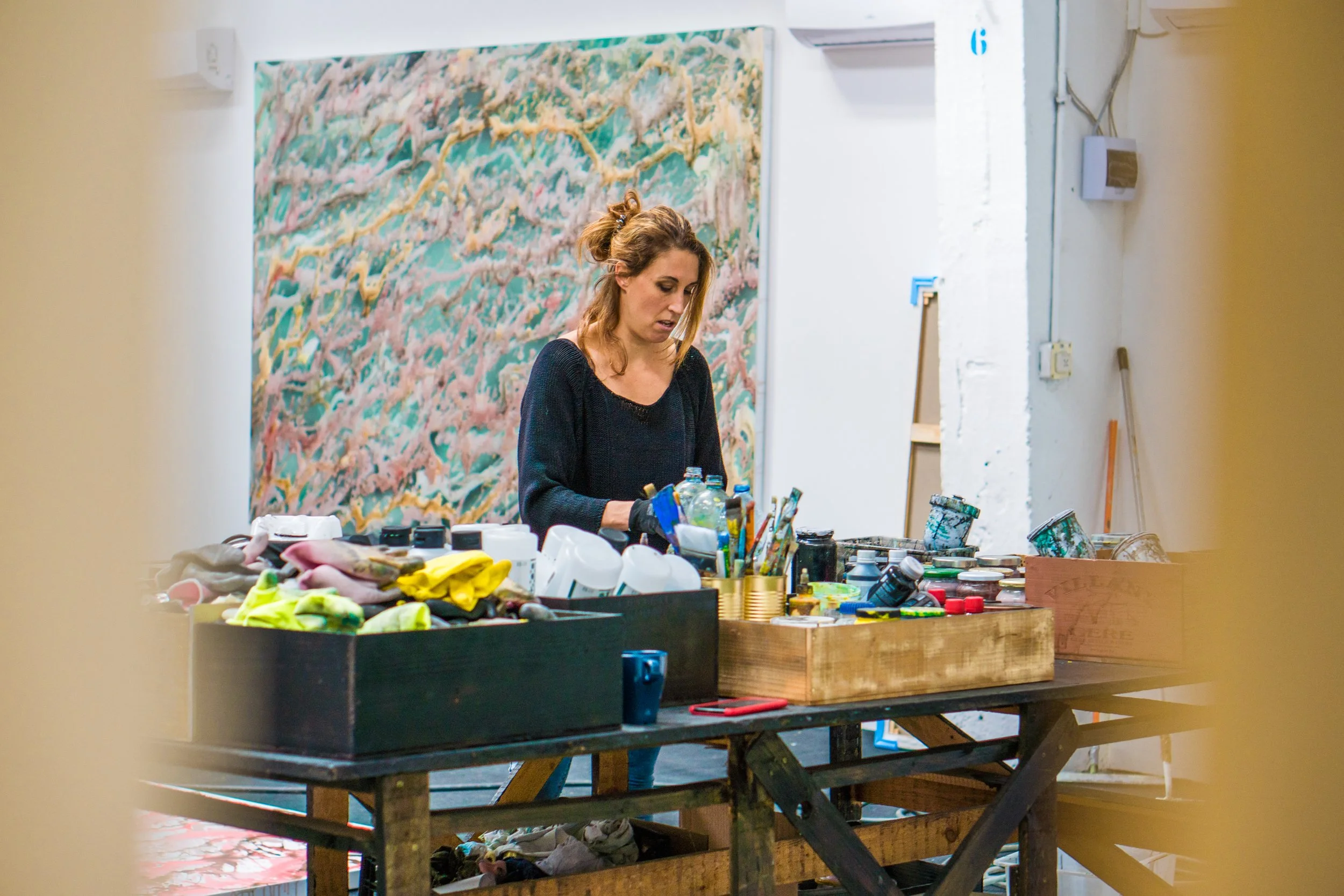 Márta Kucsora in her Studio  - Credits Colin Welch