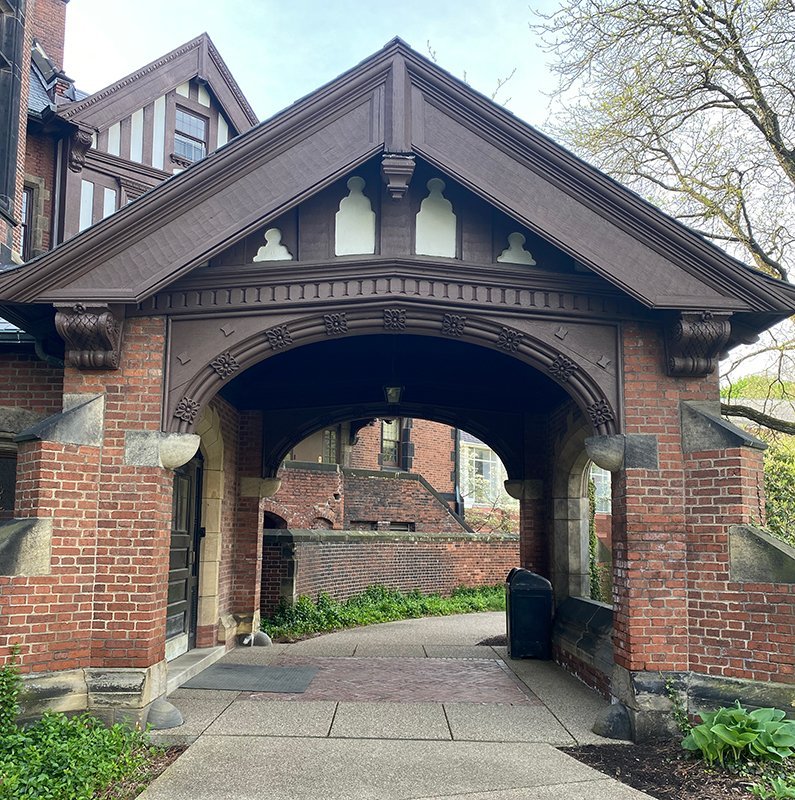 Portico on back of Mellon Center