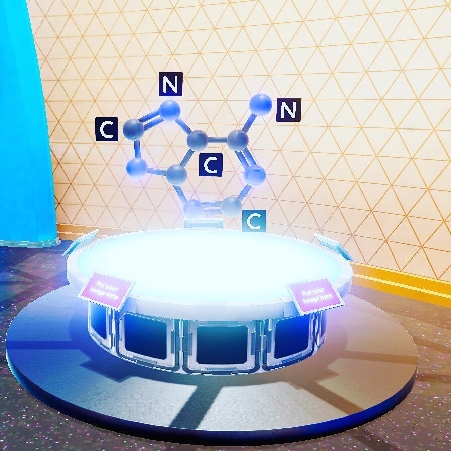 Welcome to our virtual campus museum. Our latest exhibition showcases macromolecules, the building blocks of all life! #STEM #VirtualLearning #edtech (3D models by @ericvonb3d!)