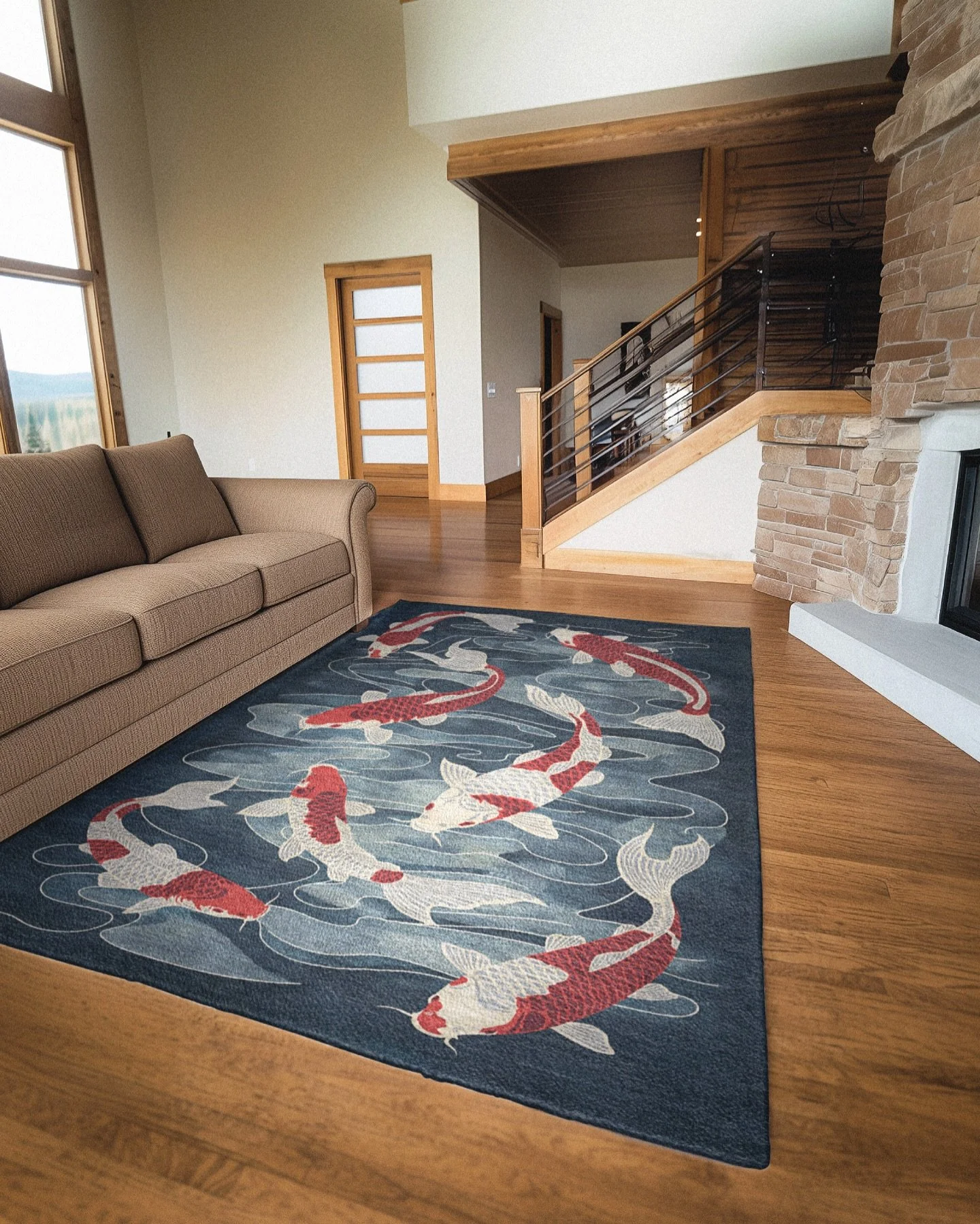 Koi Pond rug for instant zen