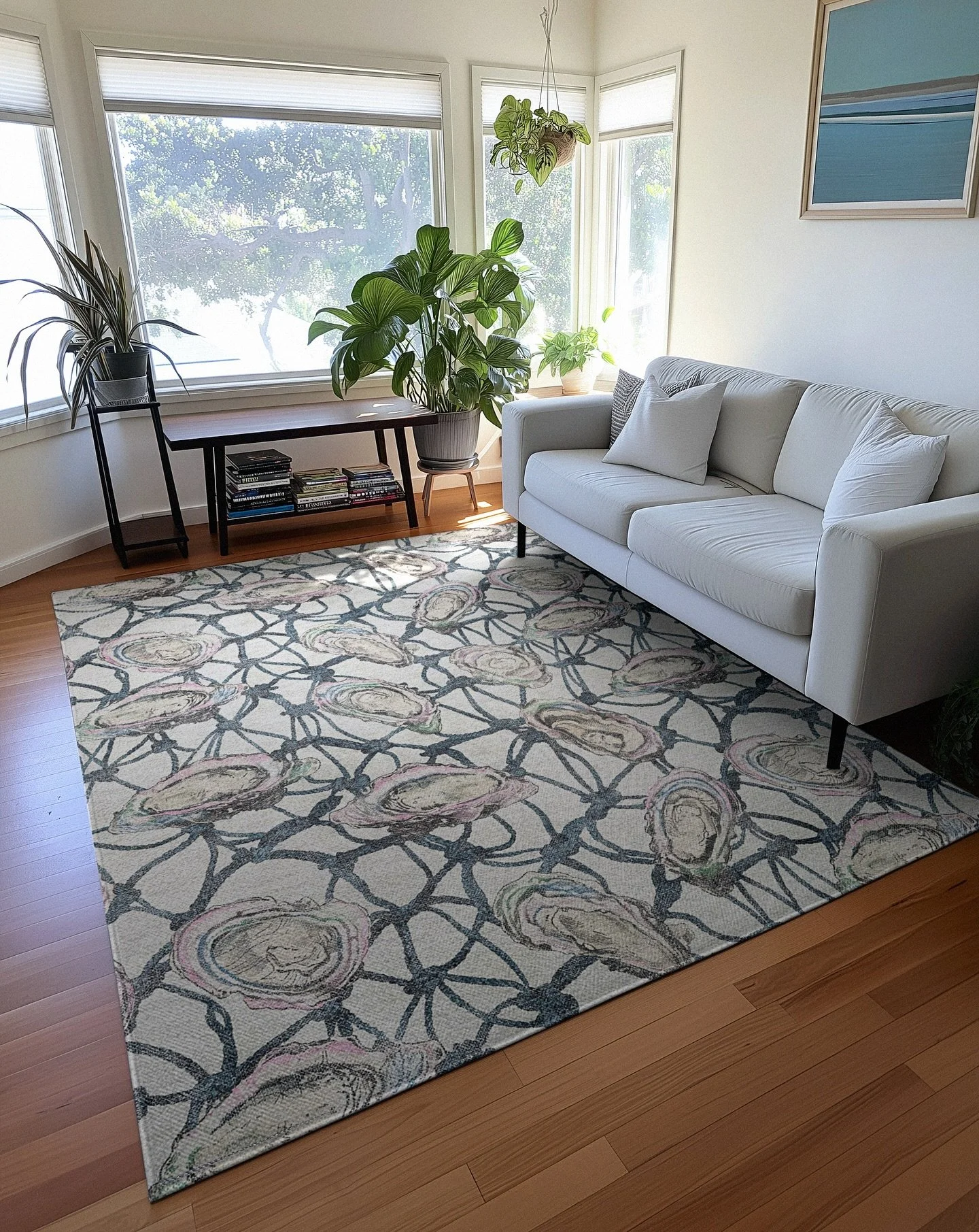 This rug is a perfect accoutrement for any coastal inspired space