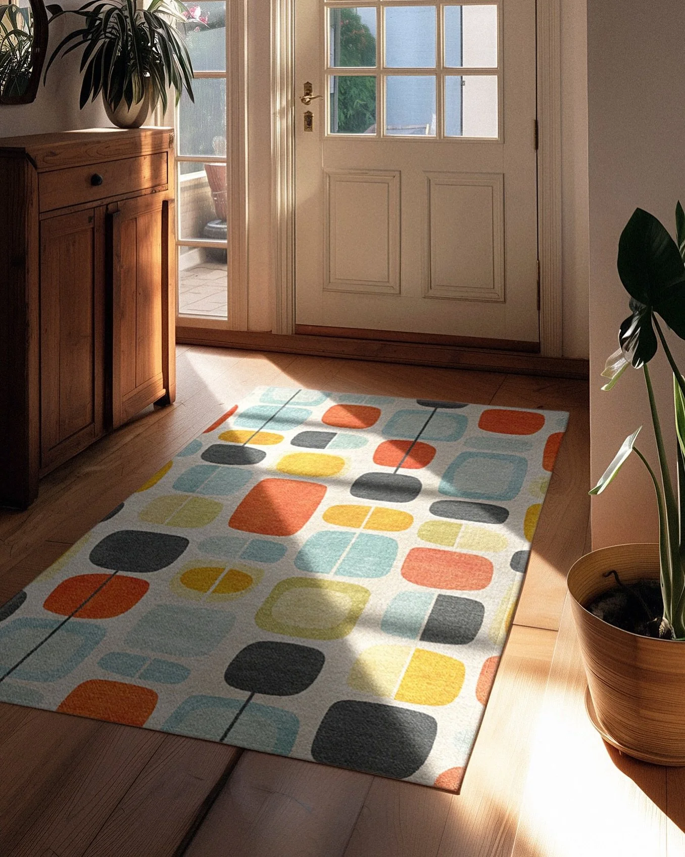 If you want a mid century masterpiece, look no further than Galosh. This is one of our best selling designs, and for good reason. Playful, colorful, and balanced, it adds a modern flare that won&rsquo;t go unnoticed.