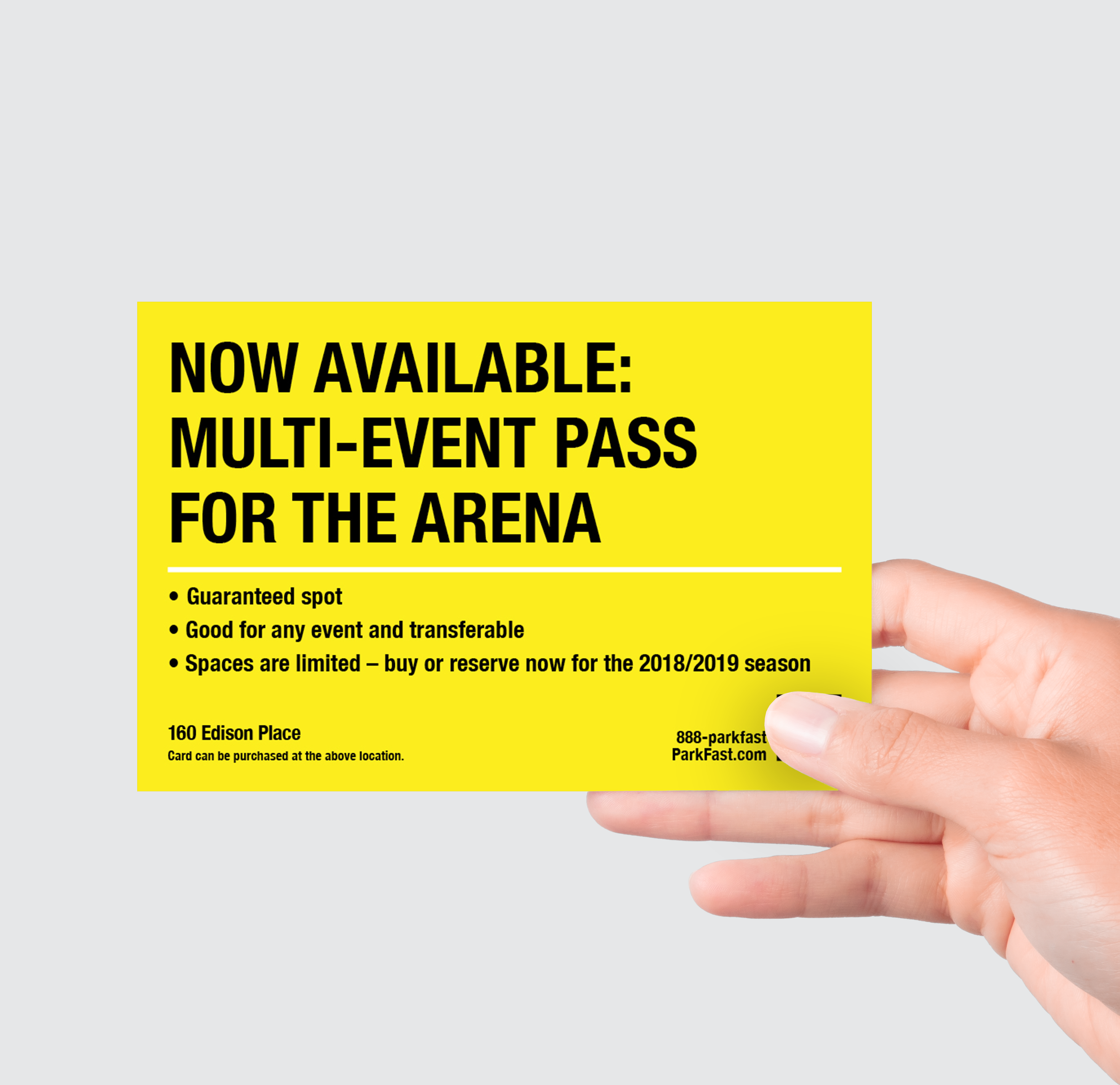 Newark, NJ Penn Station Area - Multi Event Pass for Prudential Arena. Front Side