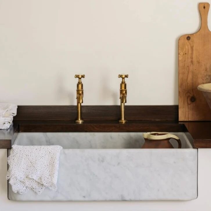A timeless sink - A sink is an essential part of a kitchen design. You can make it a feature that you enjoy everyday or let it 'sink' (couldn't resist..) into the background with a more understated or utilitarian design. 

This beautiful marble sink 
