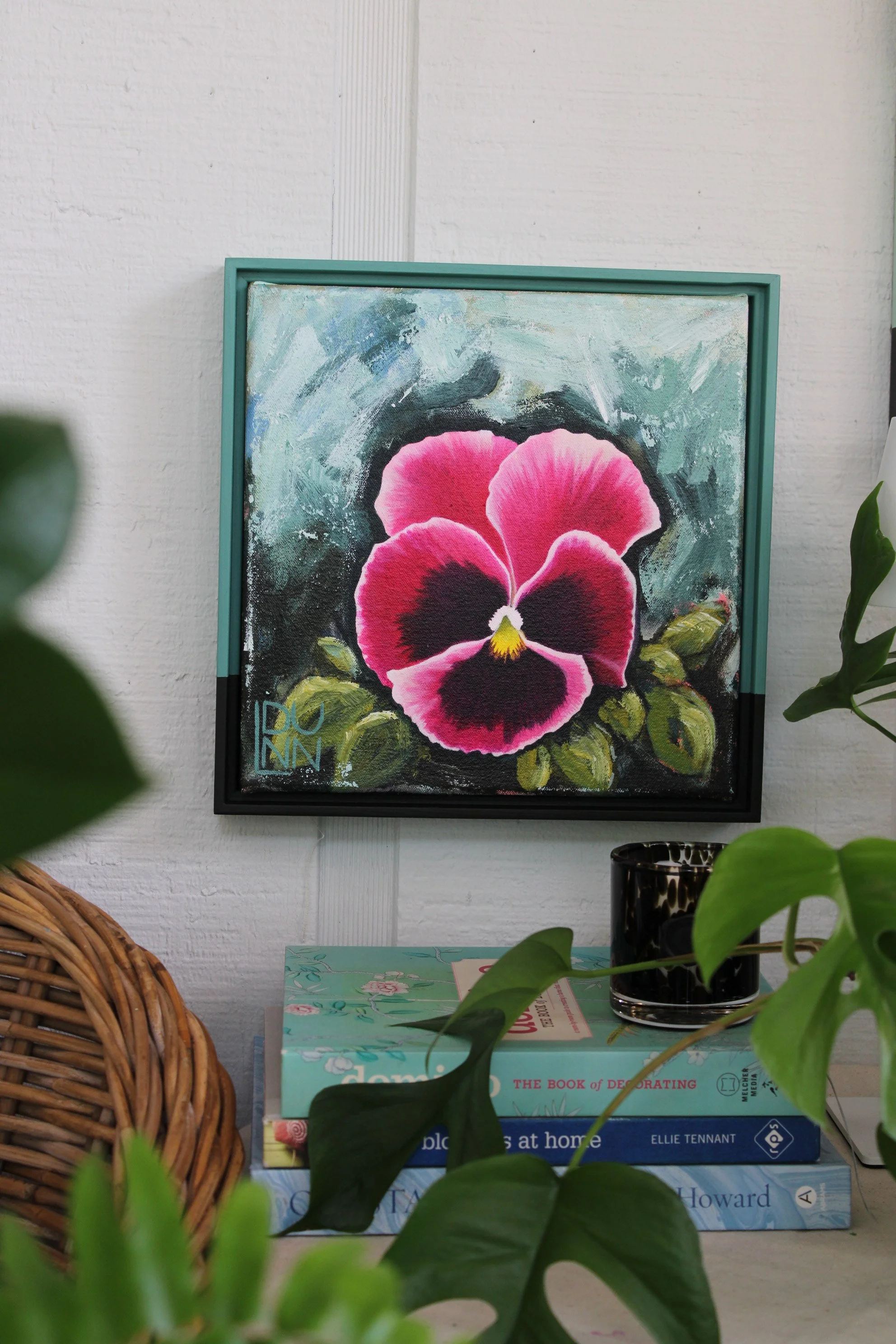Pansy V | Original Pink Pansy Painting