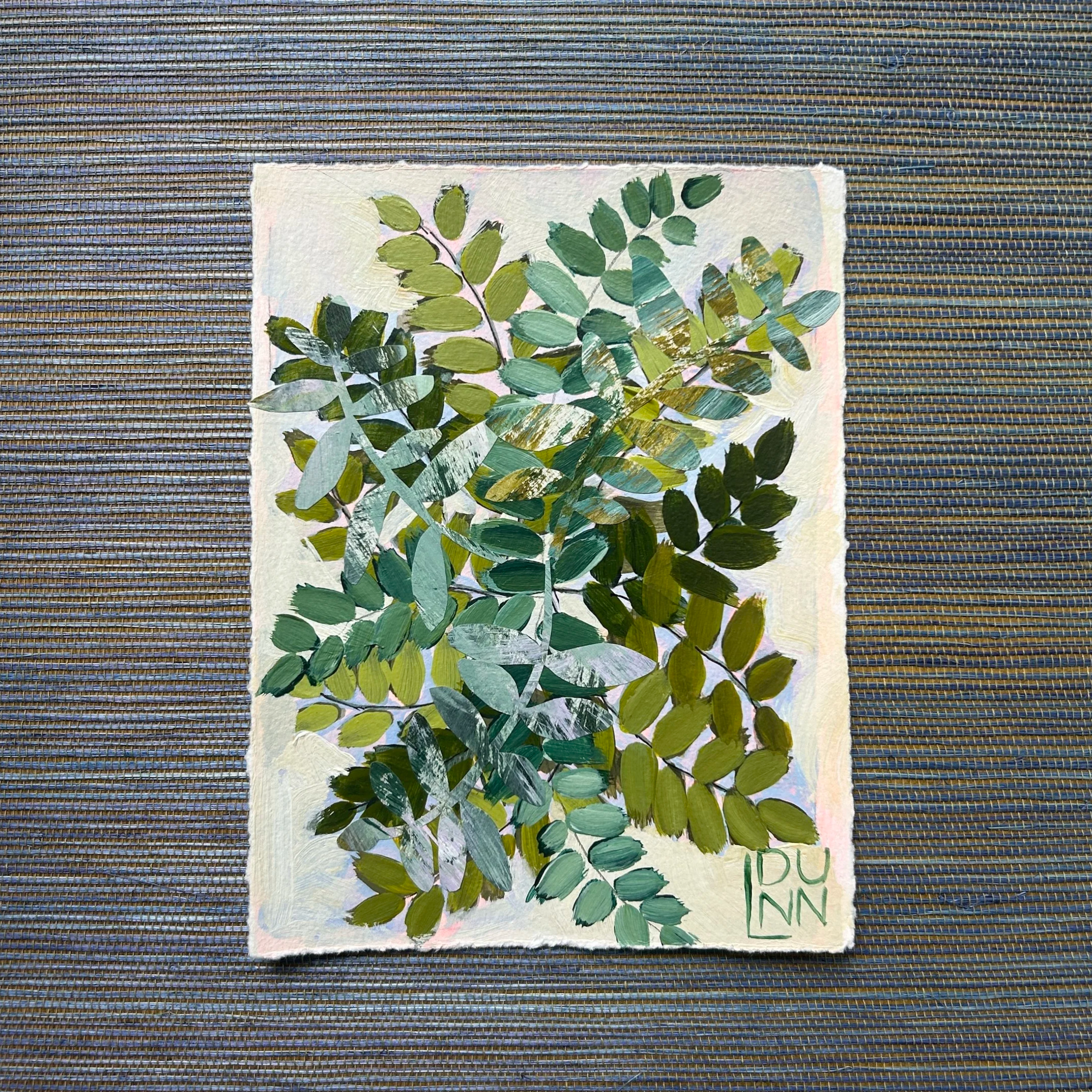 Post Cards from the Forest | Abstract Fern Paintings on Paper 8