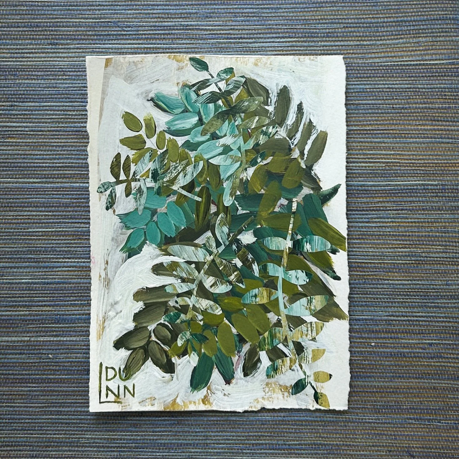 Post Cards from the Forest | Abstract Fern Paintings on Paper 2